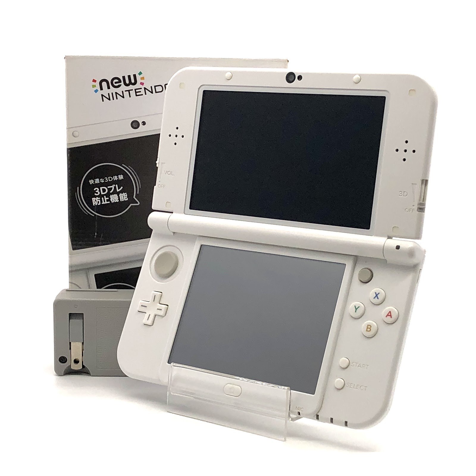 New Nintendo 3DS LL XL Console Dual IPS Pearl White w/ Charger, Box Mint