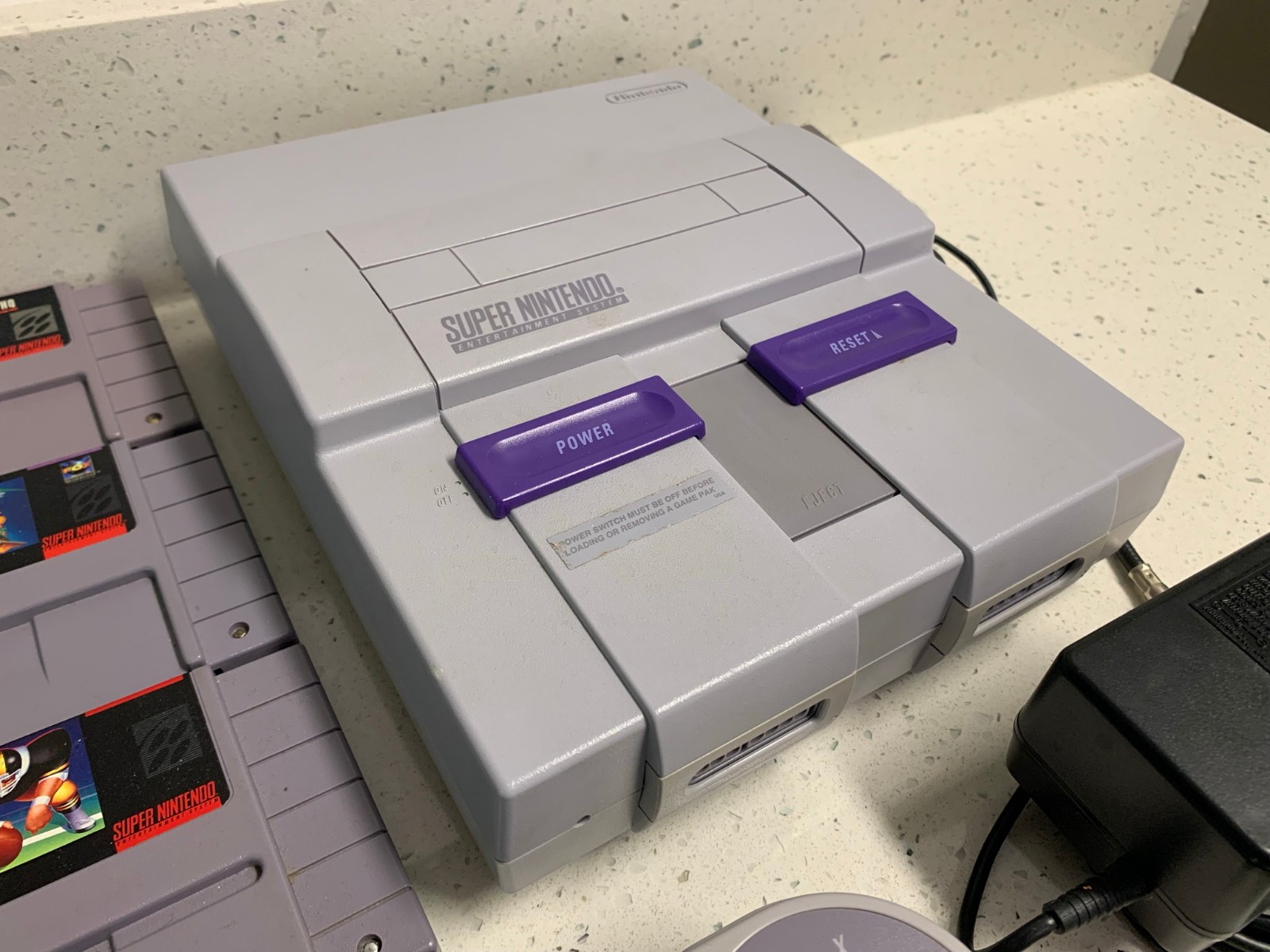 SNES Super Nintendo Entertainment System Controller 9 Games Mega Man X Lot Sale