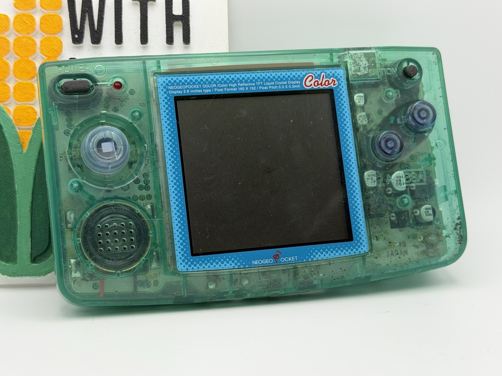 SNK Neo Geo Pocket Color – Blue Transparent Handheld Console *PARTS*