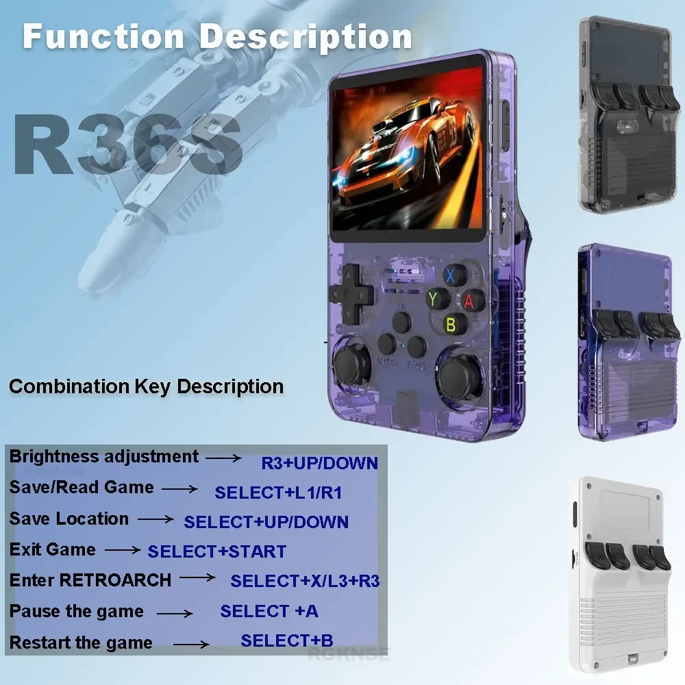 128GB Retro Handheld Video Game Console ARKOS 3.5″ IPS Screen Video Player