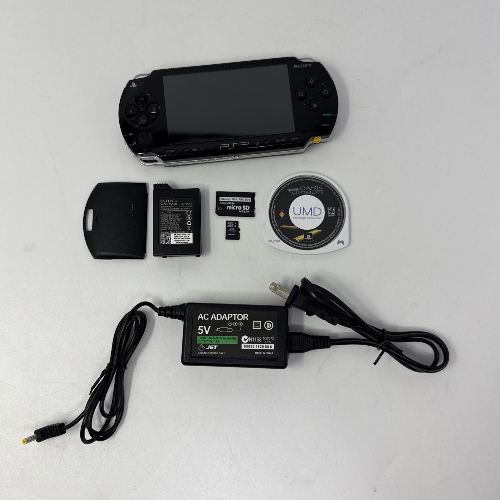 Sony Playstation Portable PSP PSP-1001 B2 Handheld Game System Tested Excellent