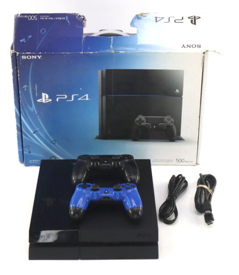 Sony Playstation 4 250GB SSD Console PS4 CUH-1001A 2 Controllers FW 9.5 Tested
