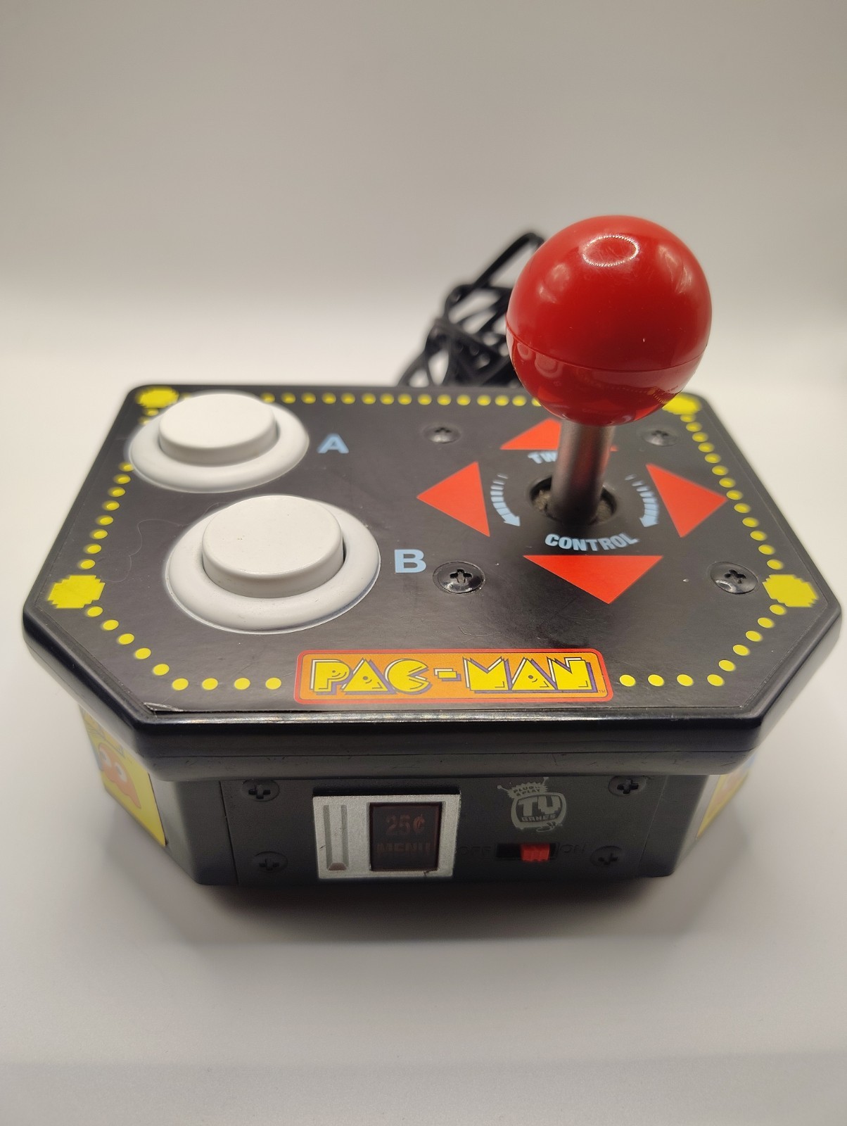 Vintage Videogame Jakks Pacific Pac-Man Plug & Play Console Missing Bottom Plate