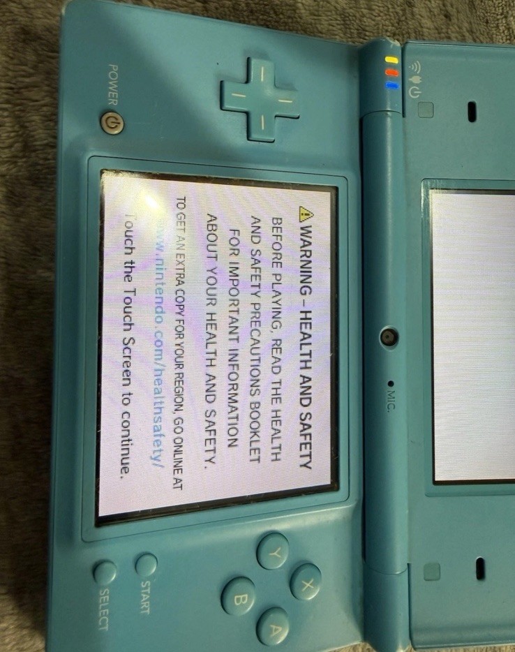Nintendo DSi Light Blue Handheld Video Game Console Wi-Fi Headphone Jack🔥