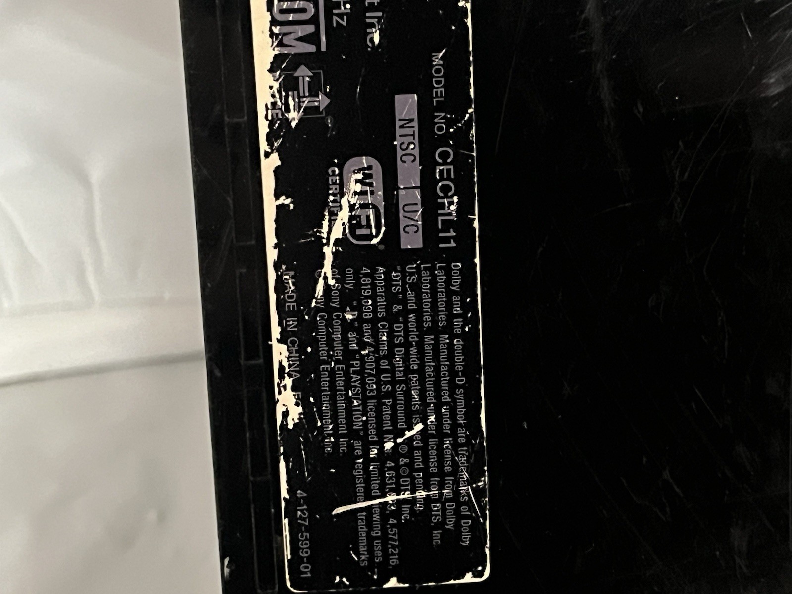 Sony Playstation 3 PS3 Fat 80G UNTESTED – Parts or Repair CECHL11