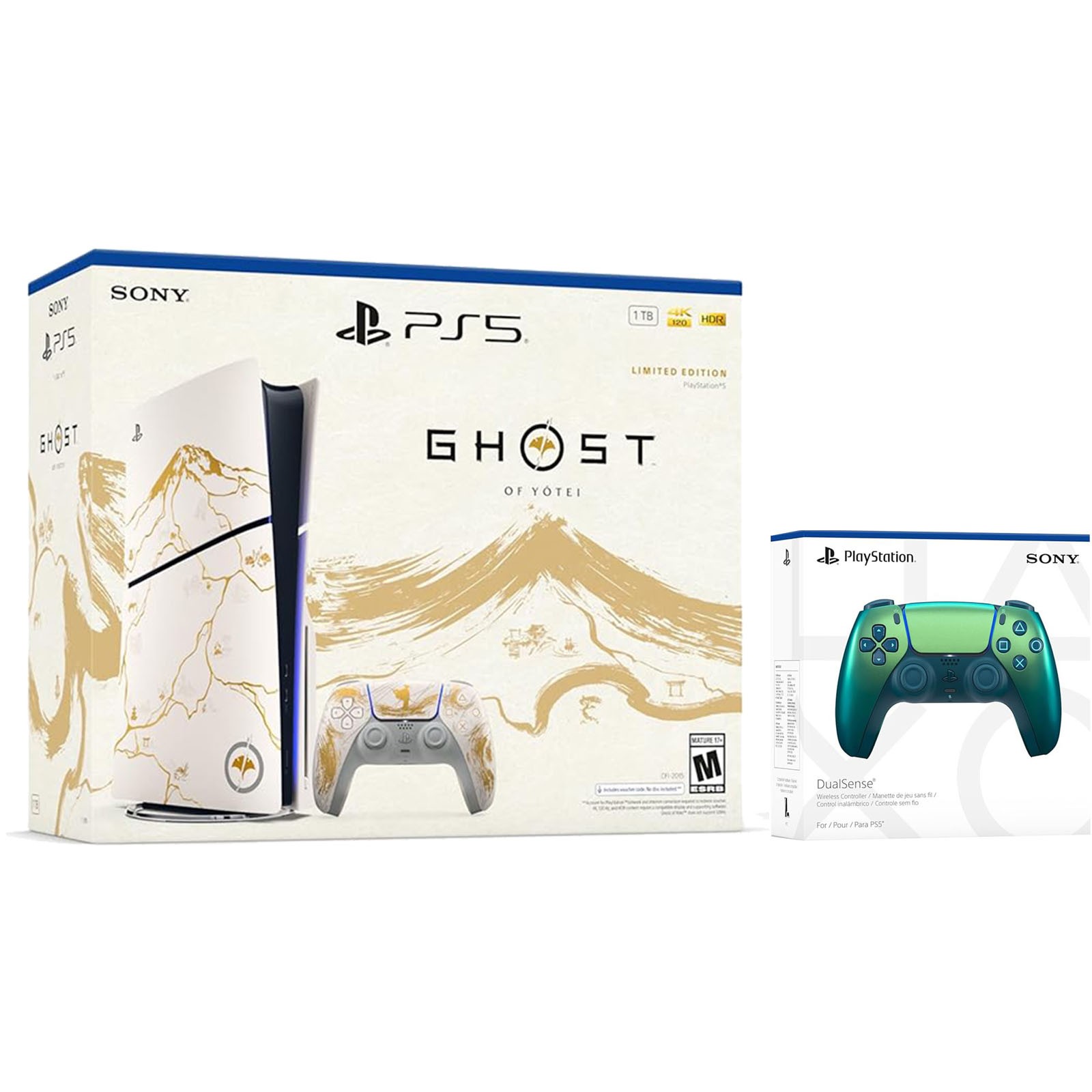 Sony PlayStation 5 Ghost of Yotei Disc + Extra Controller – Chroma Teal