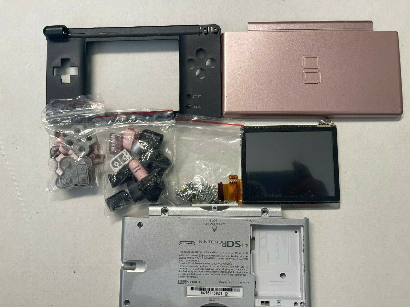 NINTENDO DS LITE CONSOLE REPLACEMENT PARTS