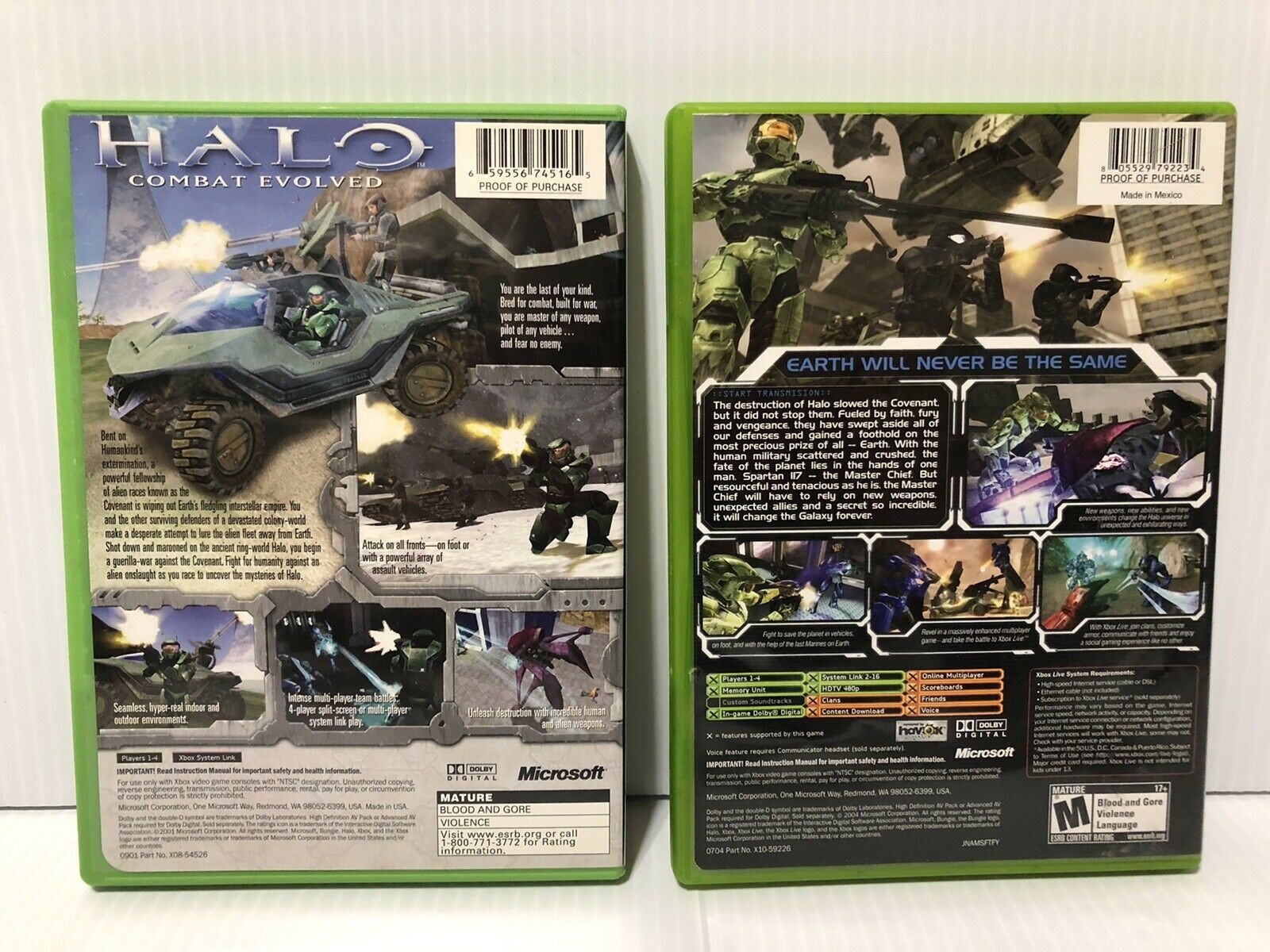 Original Xbox Console Bundle – Halo 1 & 2 Games + Controller – Fully Refurbished