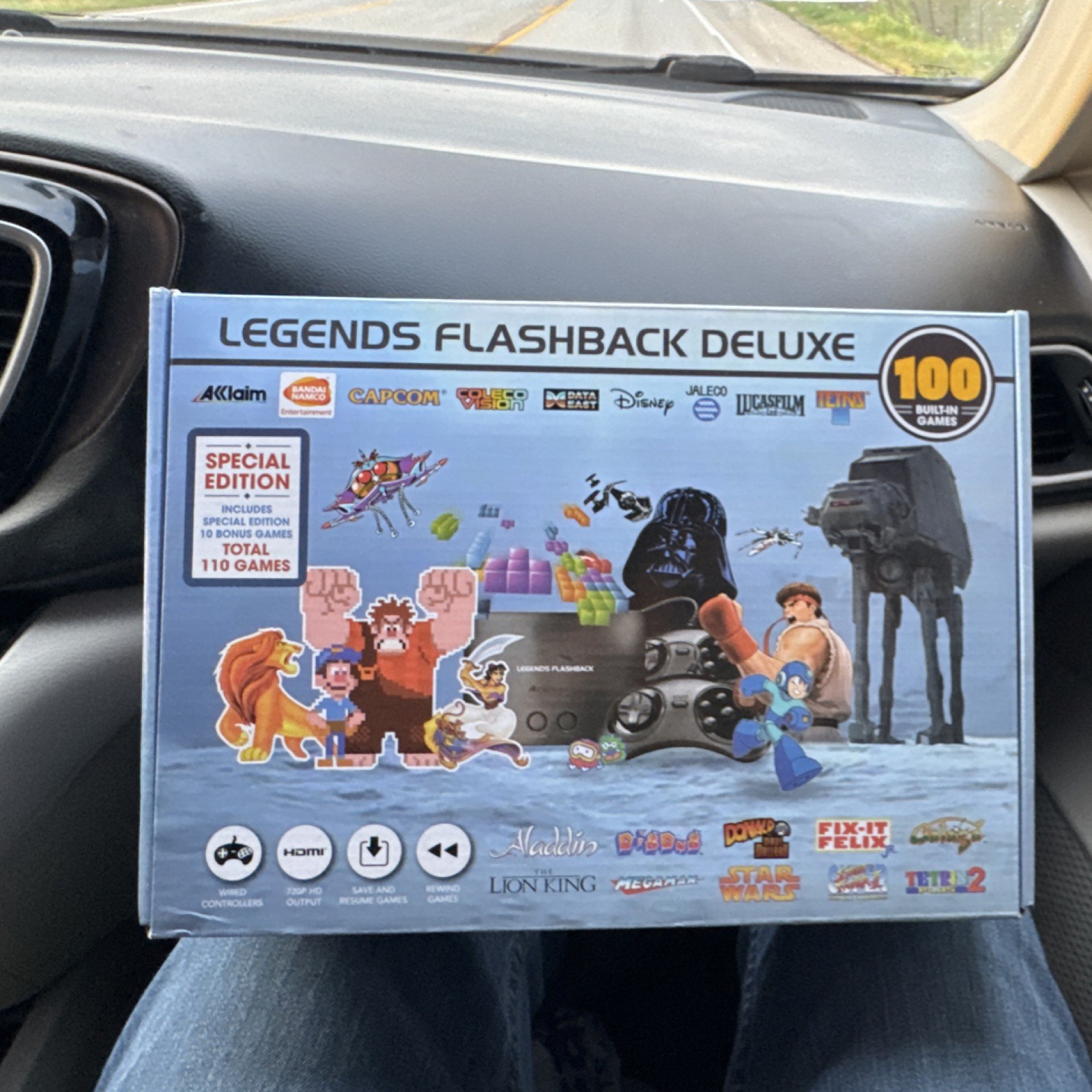 AtGames Legends Flashback HDMI Console with 110 Built-in Games 2 Controllers