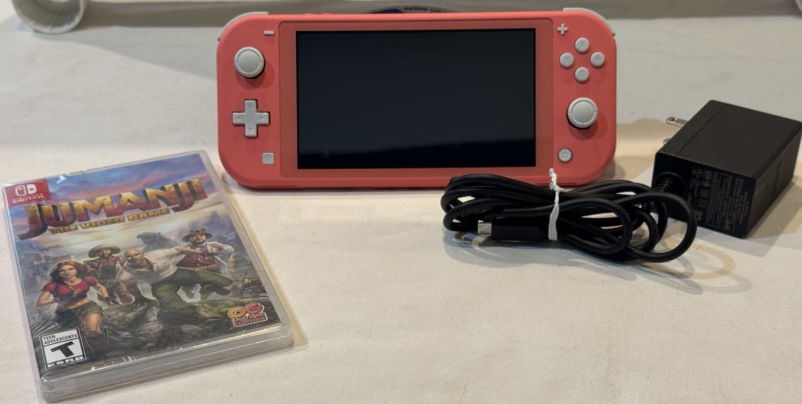 Nintendo Switch Lite Coral Pink 32GB HDH-001 New (other) + New Jumanji Game