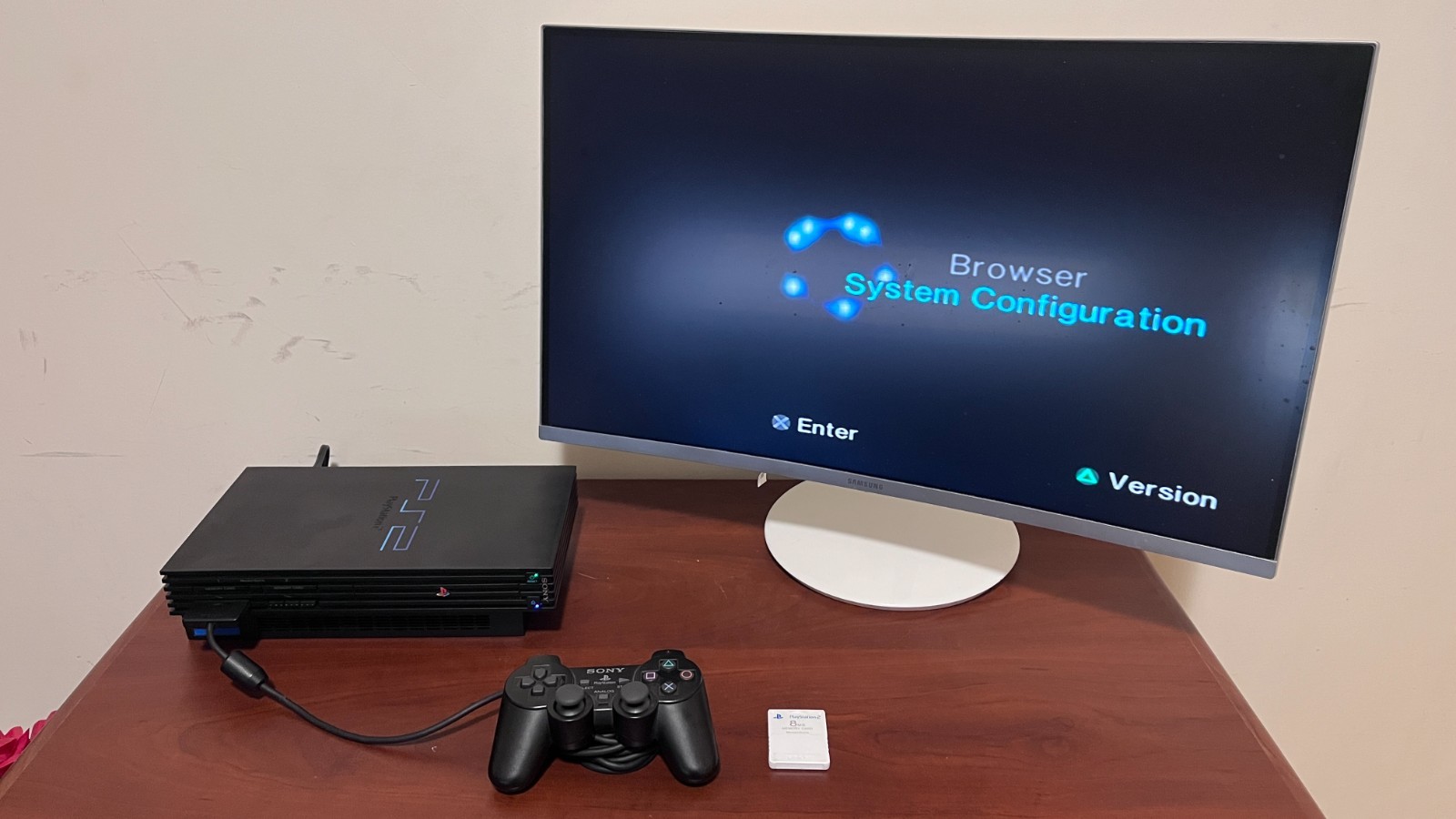 TESTED Sony PlayStation 2 PS2 Console + New Laser + Controllers + Memory Card