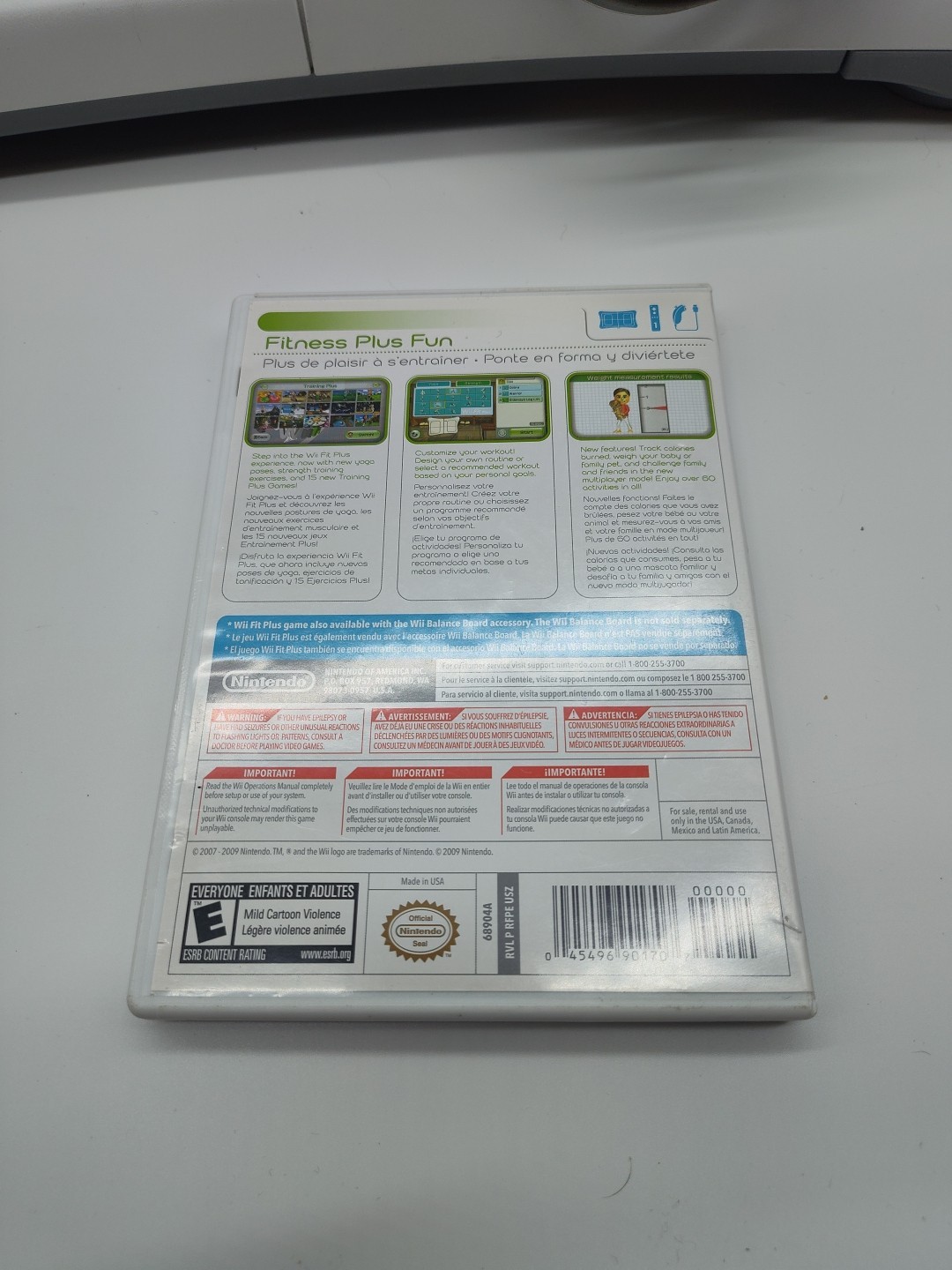 Wii Balance Board Bundle Includes, WII, 2 CONTROLLERS, CABLES, FIT PLUS, SENSOR