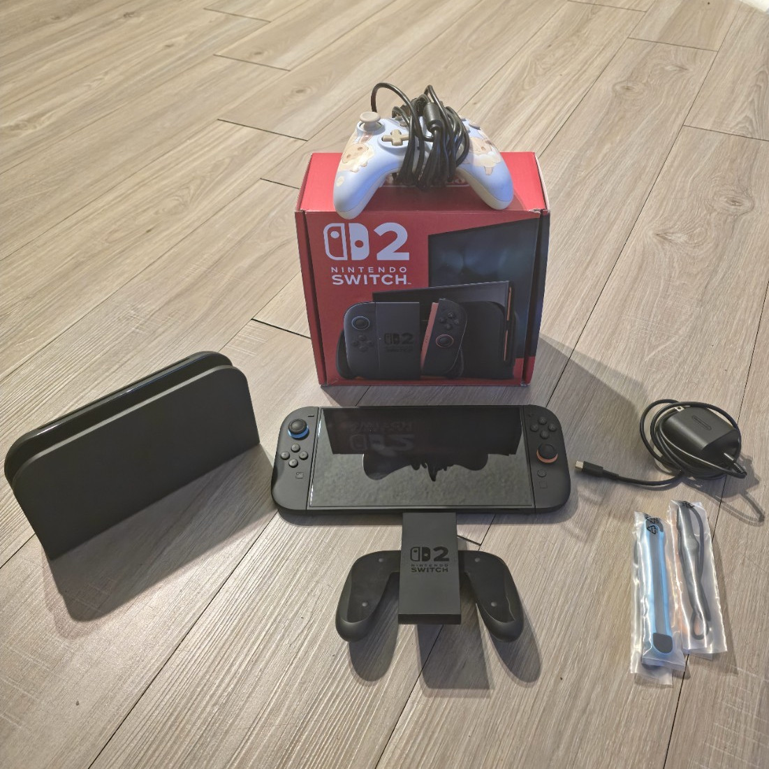 Nintendo Switch 2 Black 256GB 1080p Bundle w/ Dock Joy-Con Case USB-C