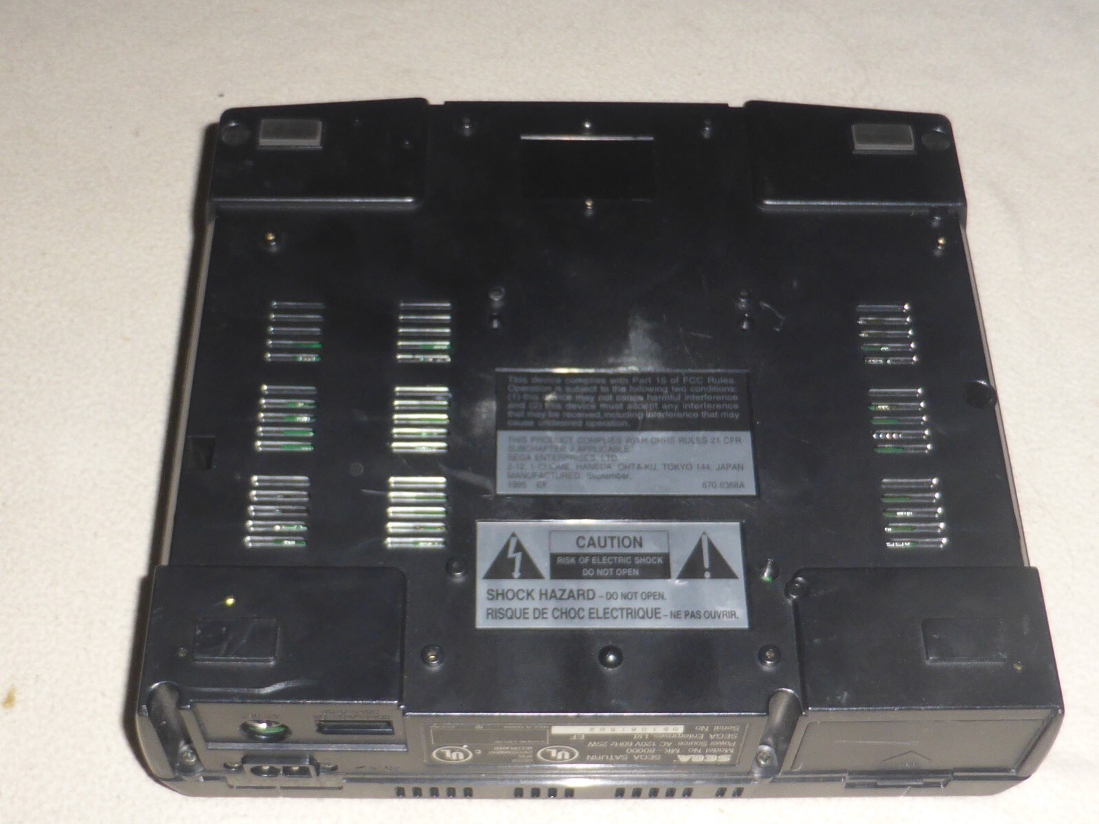 SEGA SATURN MODEL MK-80000 SYSTEM CONSOLE ONLY ORIGINAL BLACK