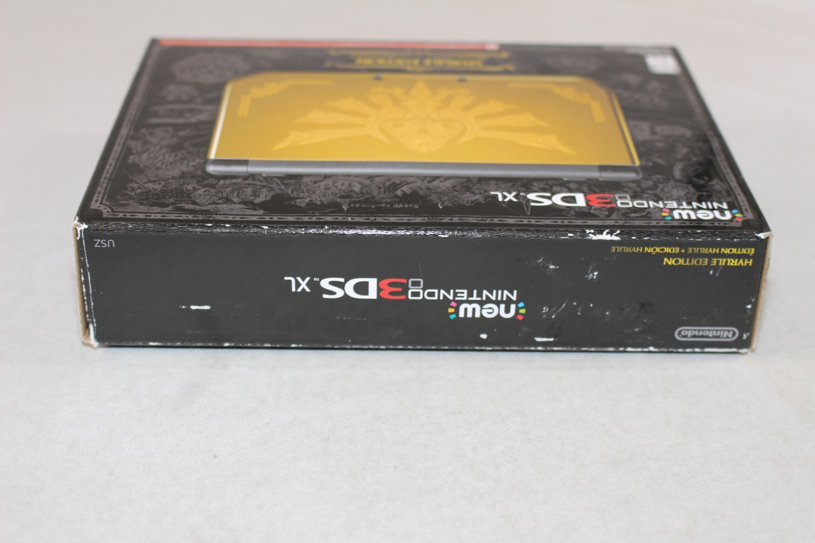 New Nintendo 3DS XL Hyrule Edition BOX & TRAY ONLY! VERY GOOD CONDITION! RARE!