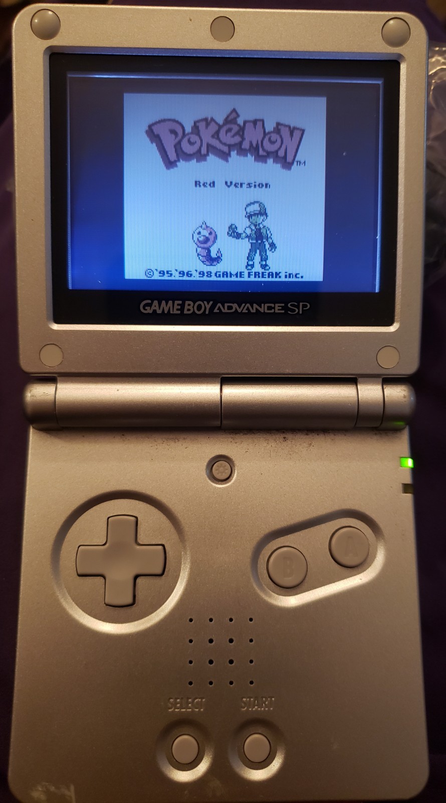 Nintendo Gameboy Advance SP Handheld System Console Pearl Blue (AGS-001) Tested
