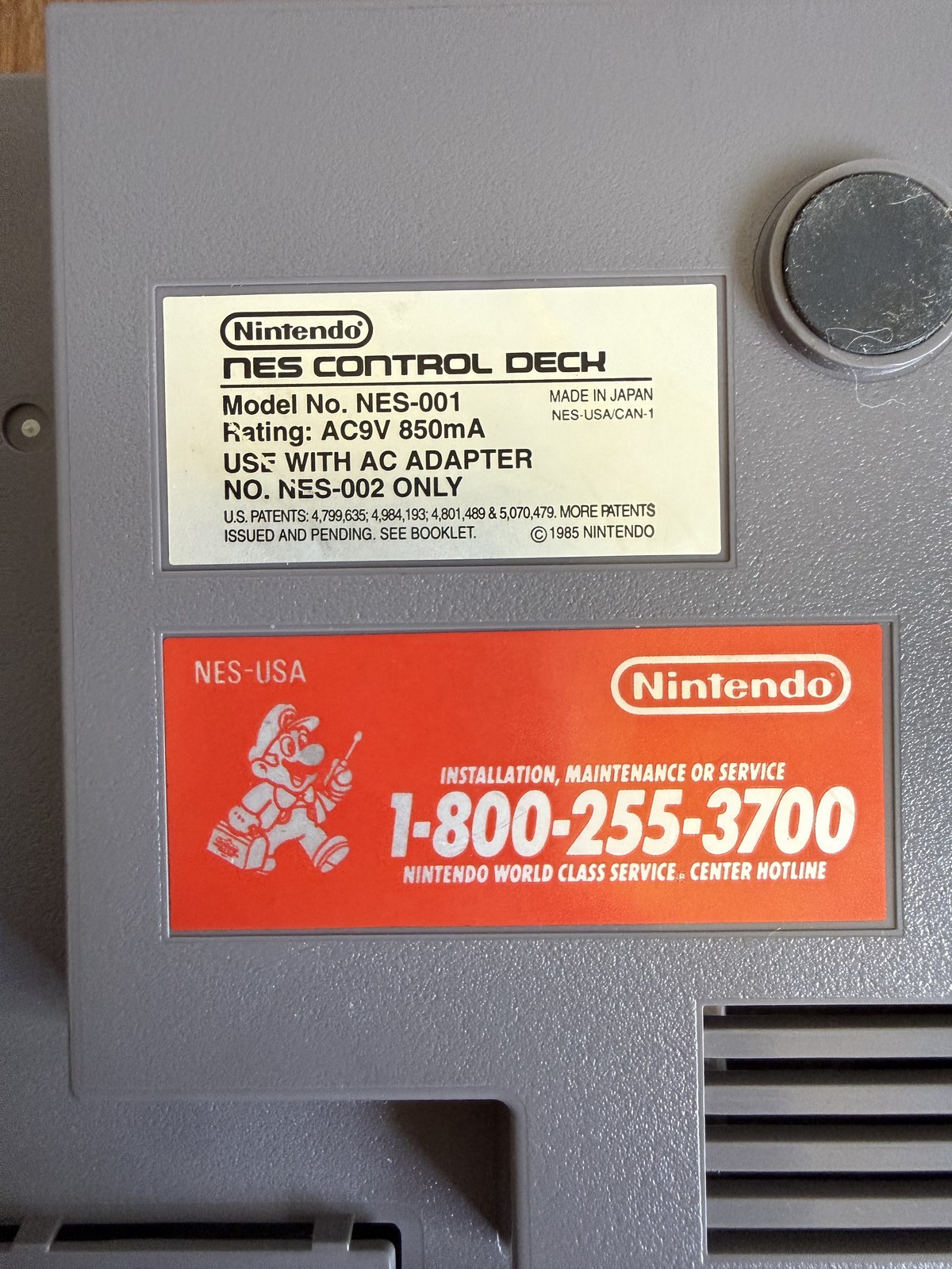 Nintendo NES Console Bundle • 2 Controllers • Zapper • Mario Duck Hunt • OEM