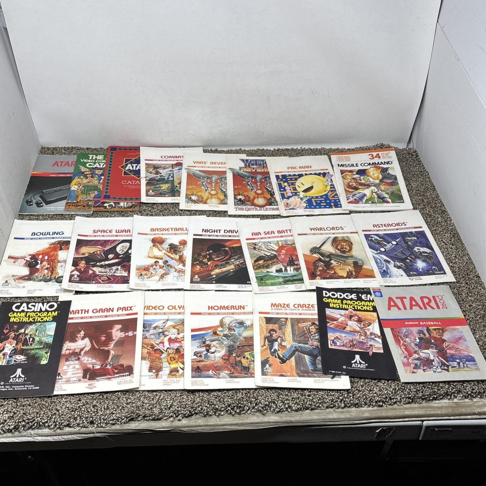 Atari 2600 System Bundle with Console 18 Games Joystick Paddles and More LOT