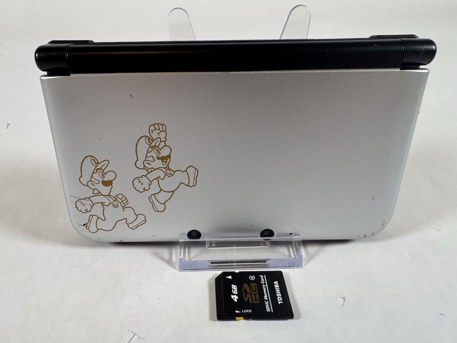 Nintendo 3DS XL Silver Mario & Luigi Edition Console – Tested Working