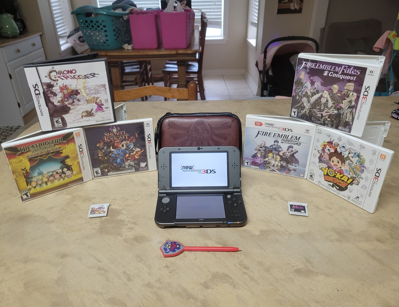 Nintendo New 3DS XL Hyrule Edition Bundle — Chrono Trigger, Fire Emblem, Zelda