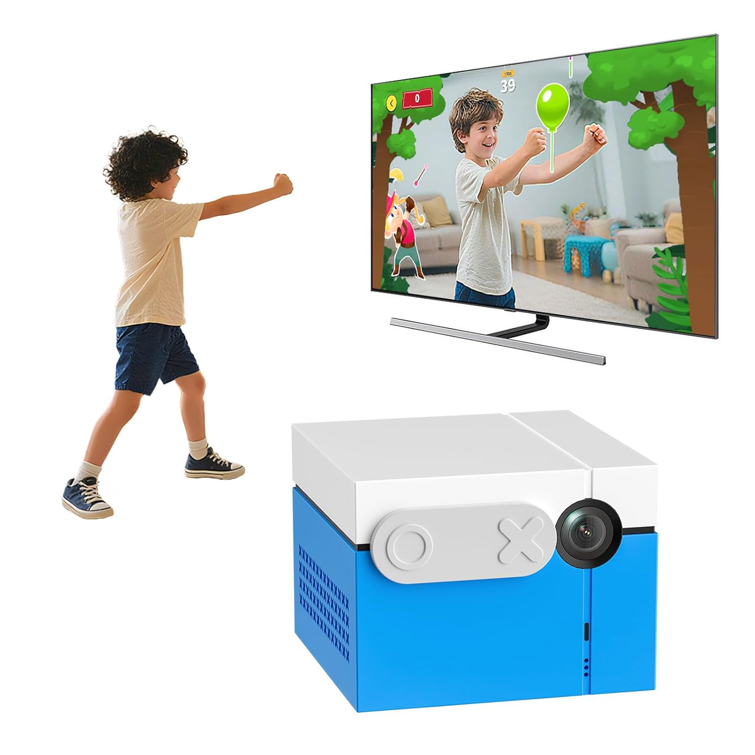 KINHANK Motionx – Motion Sensing Game Console for Kids&Families with 41 Games +