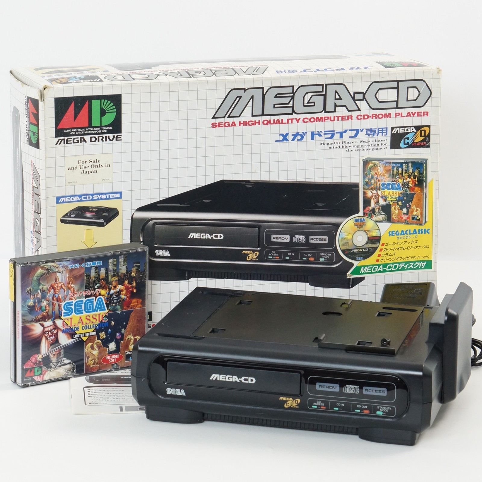 MEGA CD Console Boxed SEGA CLASSIC Genesis Tested System HAA-2510 A20164733