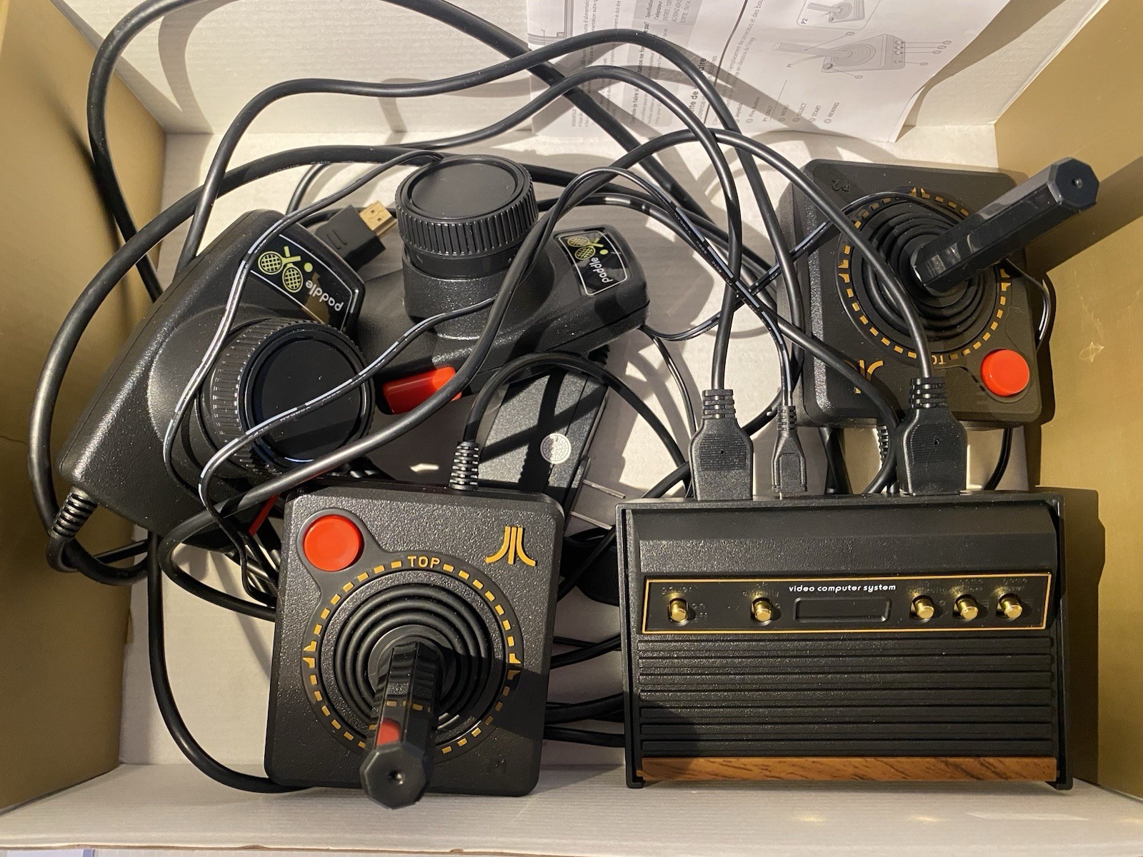 Atari Flashback 12 Gold HDMI Console 130 Classic Games w/ Pedals AR3080B