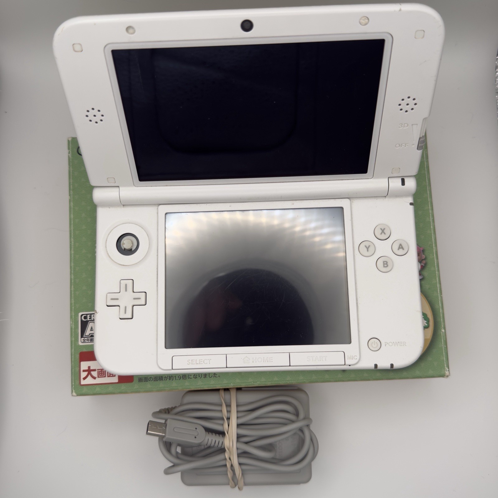 Nintendo 3DS XL LL Animal Crossing New Leaf Console Japanese W/Box & Charger USA