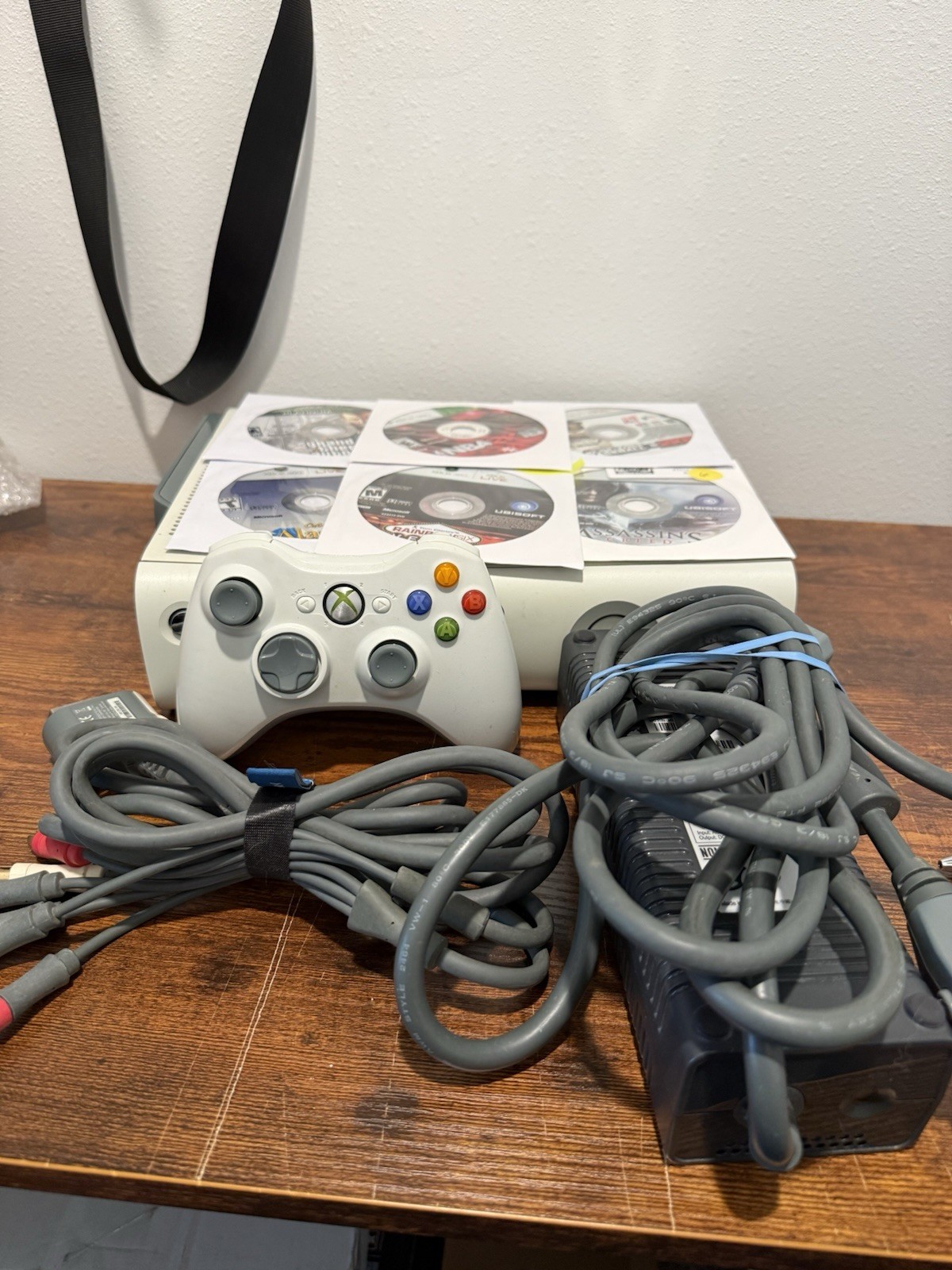 Xbox 360 Game Bundle Tested And Works Great | 6 Games + Wireless Network Adapter