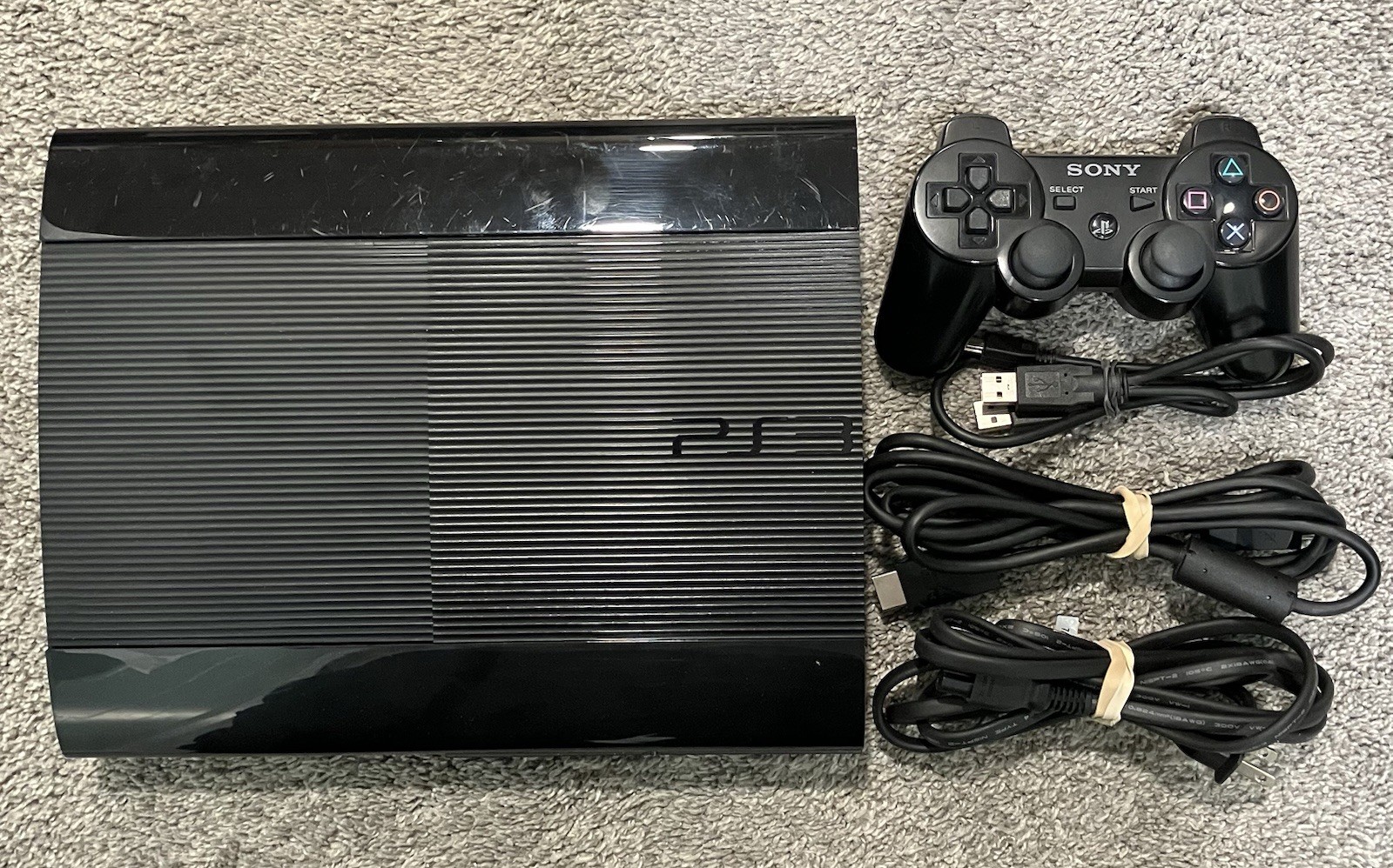 Sony PlayStation 3 Super Slim PS3 250GB Black Console Gaming System CECH-4001B
