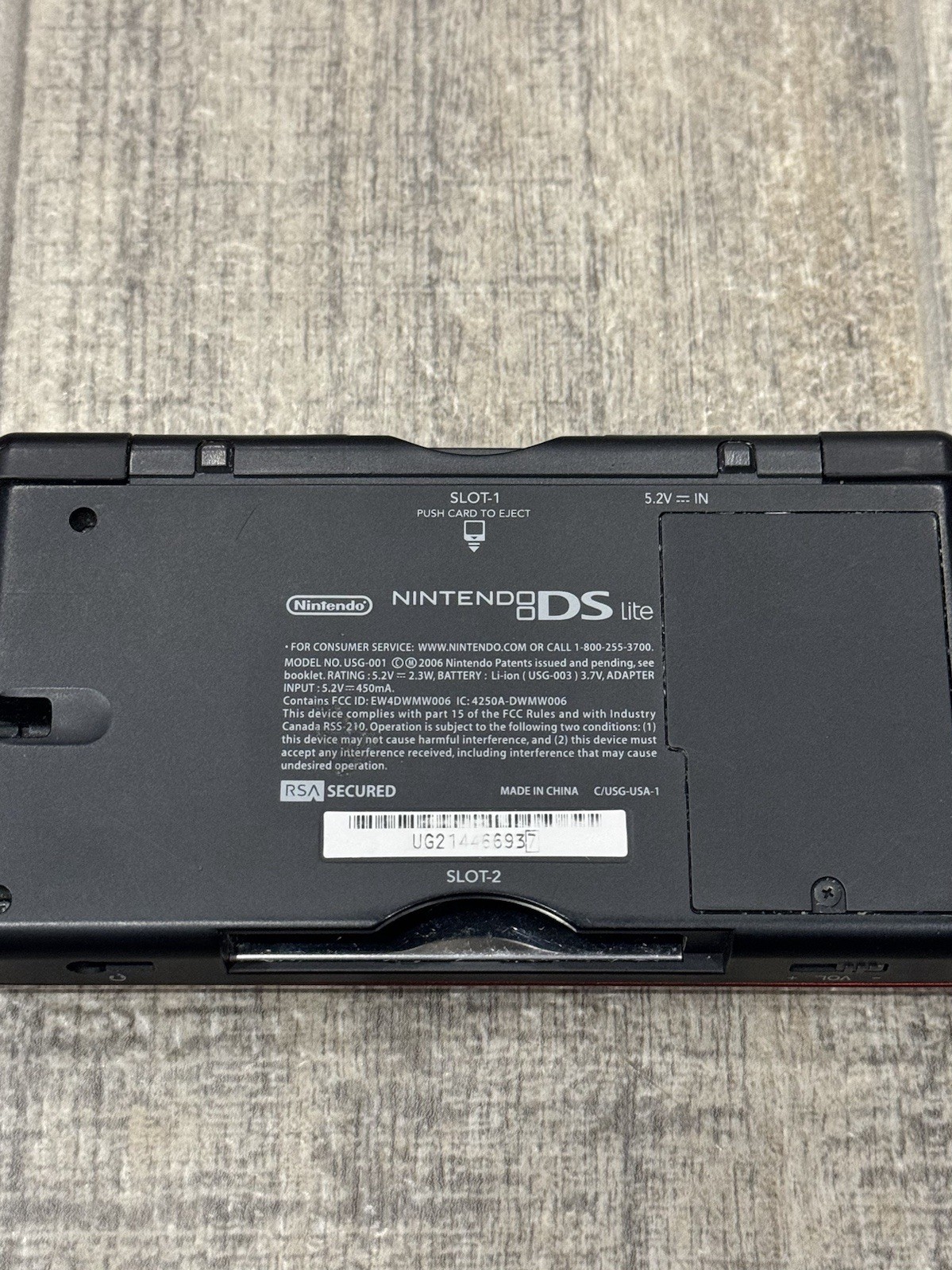 Nintendo Ds Lite Crimson 2 Tone Red Black