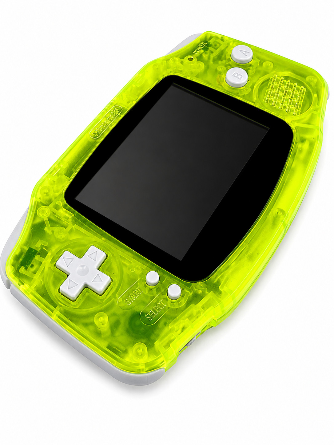 Nintendo GameBoy Advance GBA IPS Backlit Screen Clear Lime Excellent GBA IPS