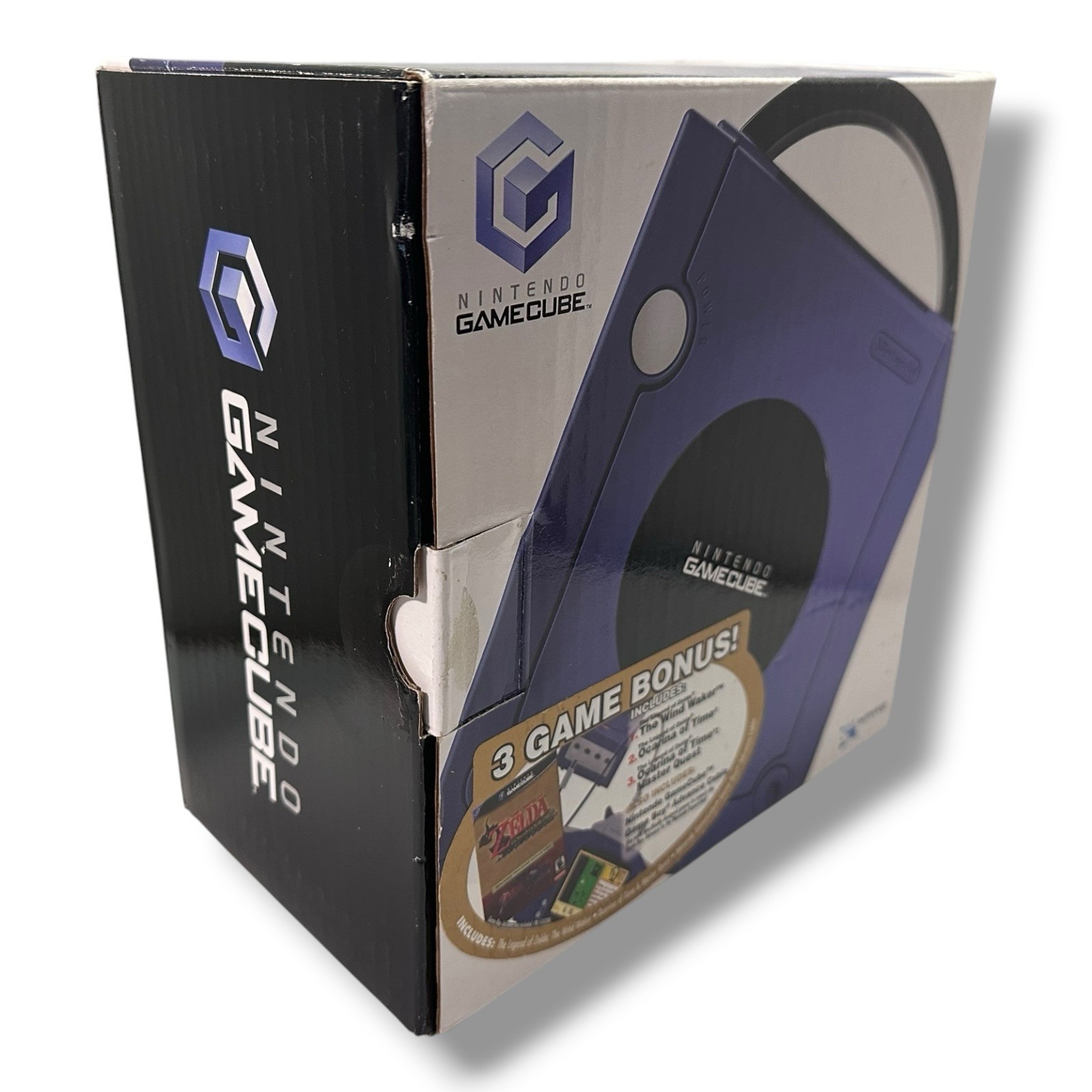 2003 Nintendo Gamecube Indigo Zelda Wind Waker Ocarina Console Box Variant RARE