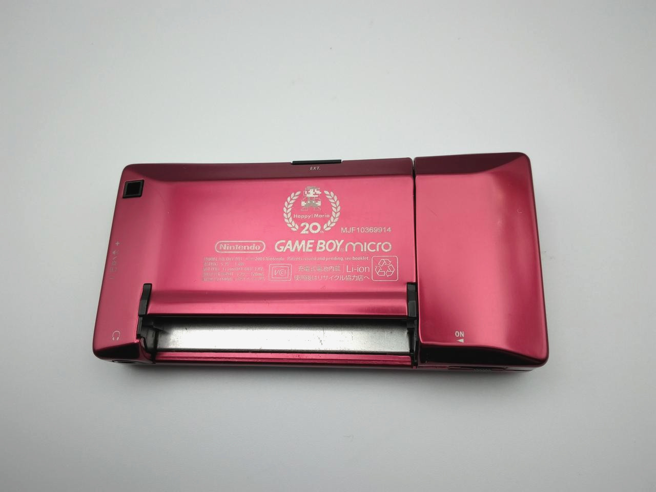 Nintendo GameBoy micro Famicom ver. Limited Model Console w/ AC adapter, Case