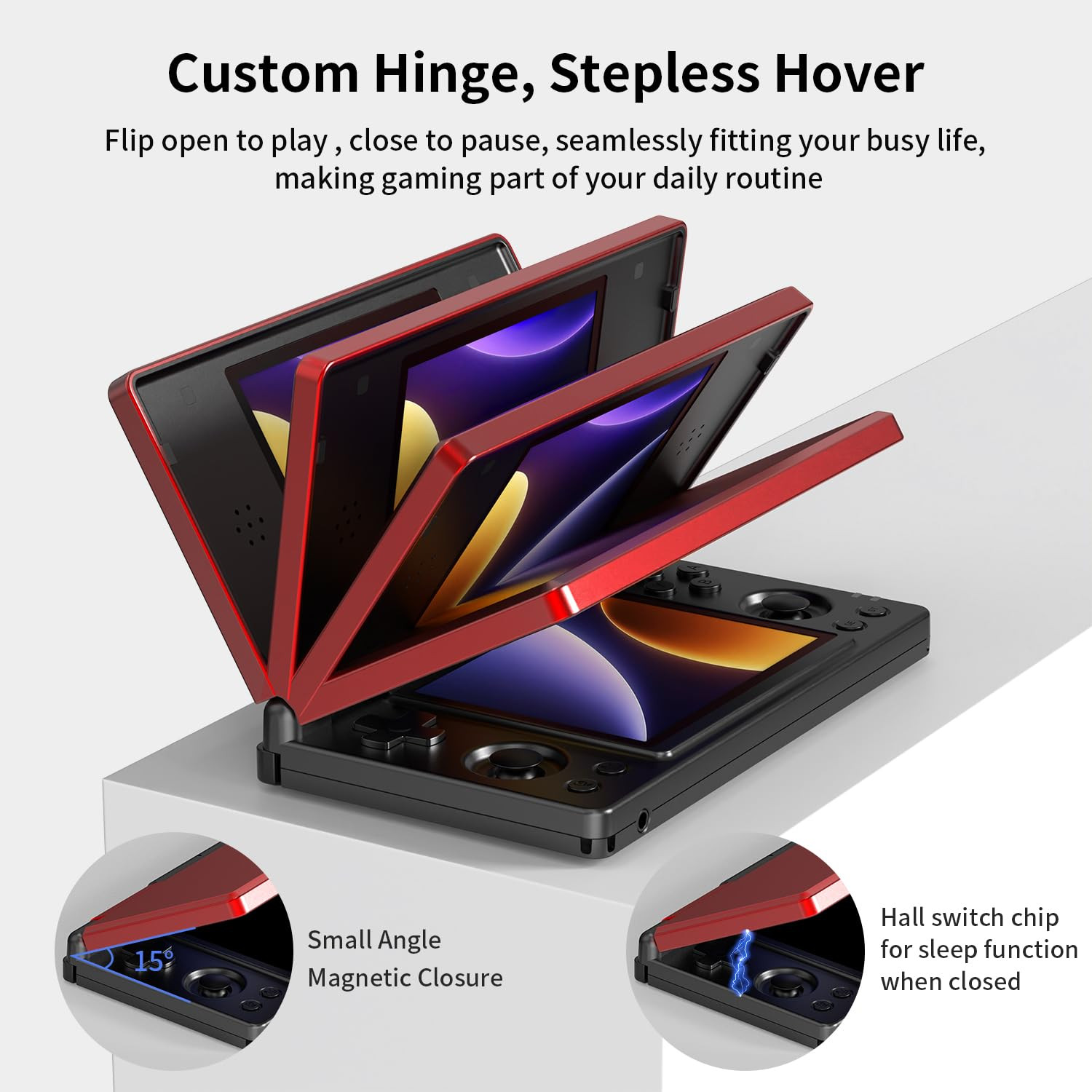 RG DS Foldable Handheld Game Console RK3568 Anbernic RG DS Android 14 System Two
