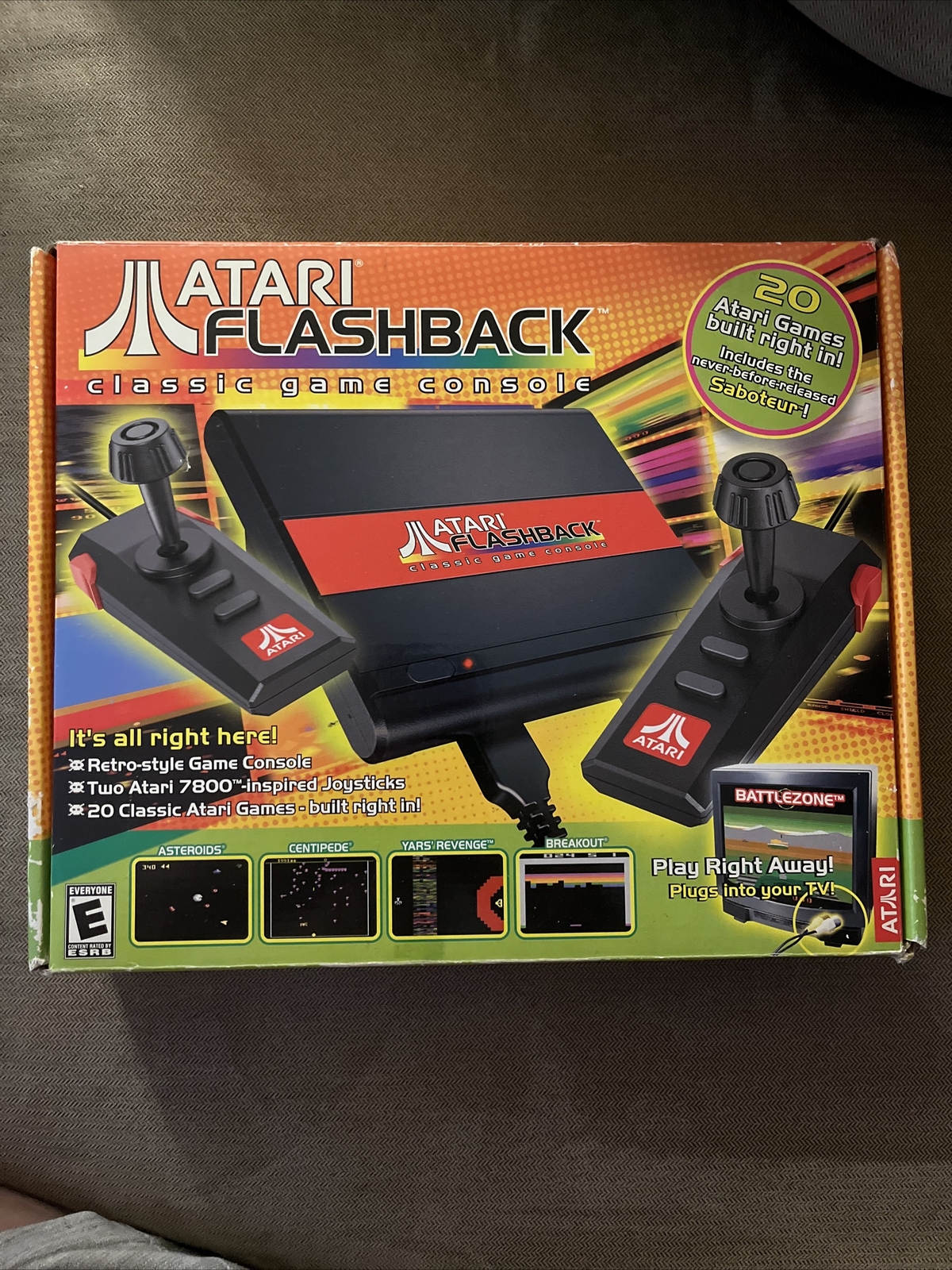 ATARI Flashback Classic Game Console 20 Built In Games Rated E – NEW
