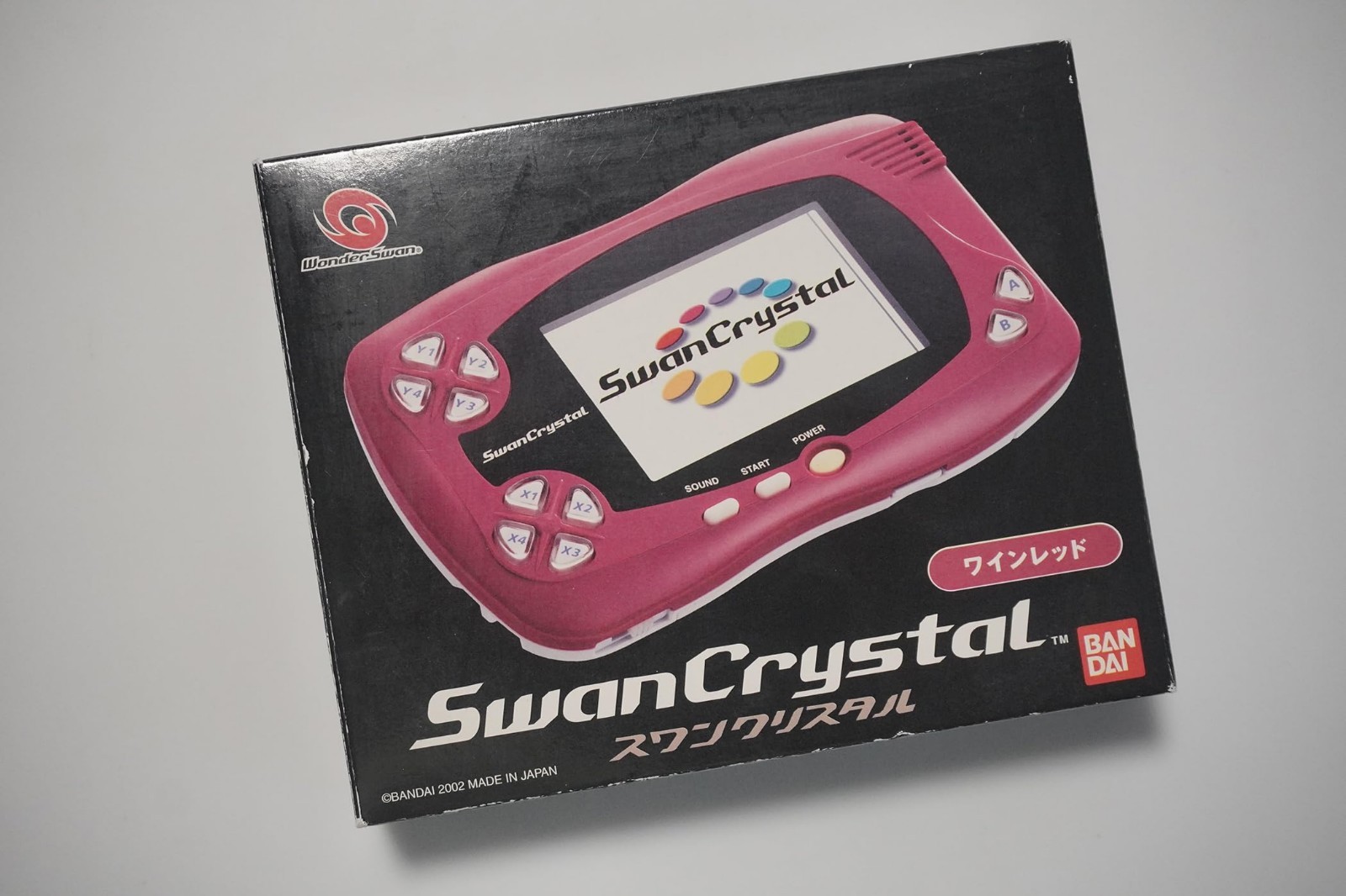 Wonder Swan Crystal handheld console Wine boxed Japan WondeSwan system US Seller