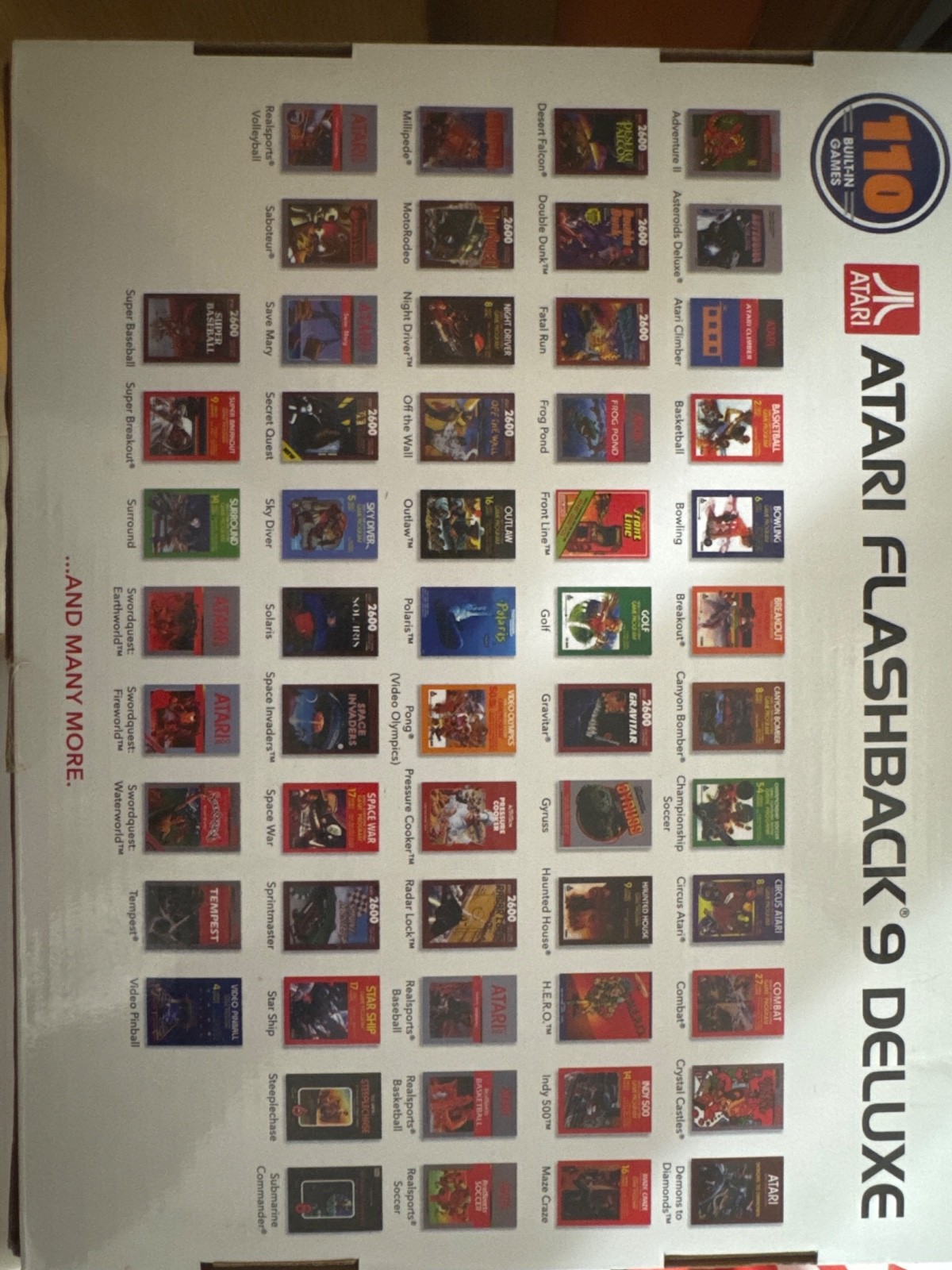 Atari Flashback 9 Deluxe 110 Built in Games (Black)
