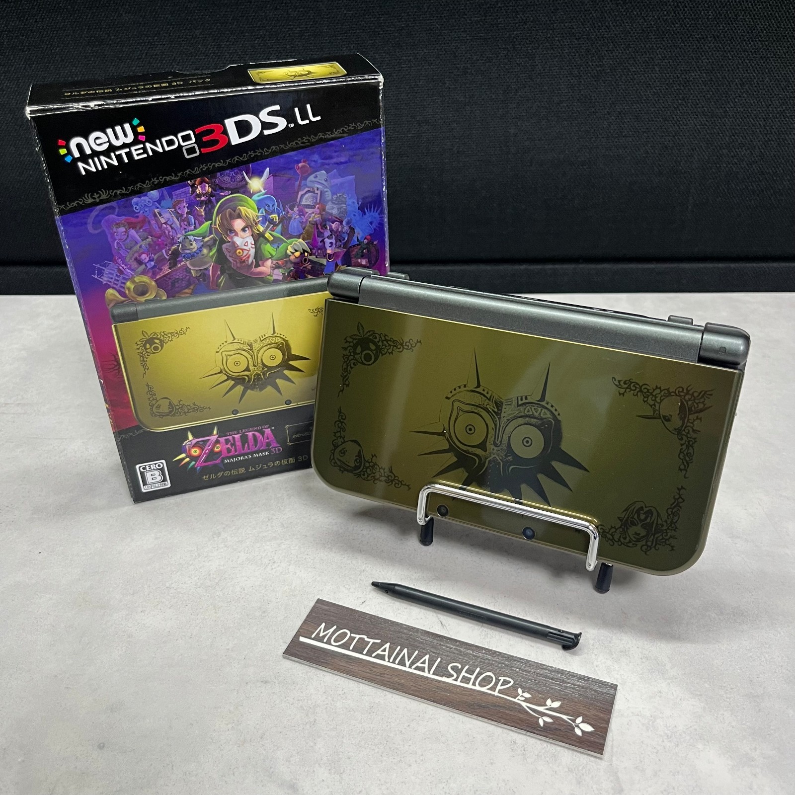 Nintendo 3DS LL XL Legend of Zelda Majora’s Mask Edition Console Tested Good!!