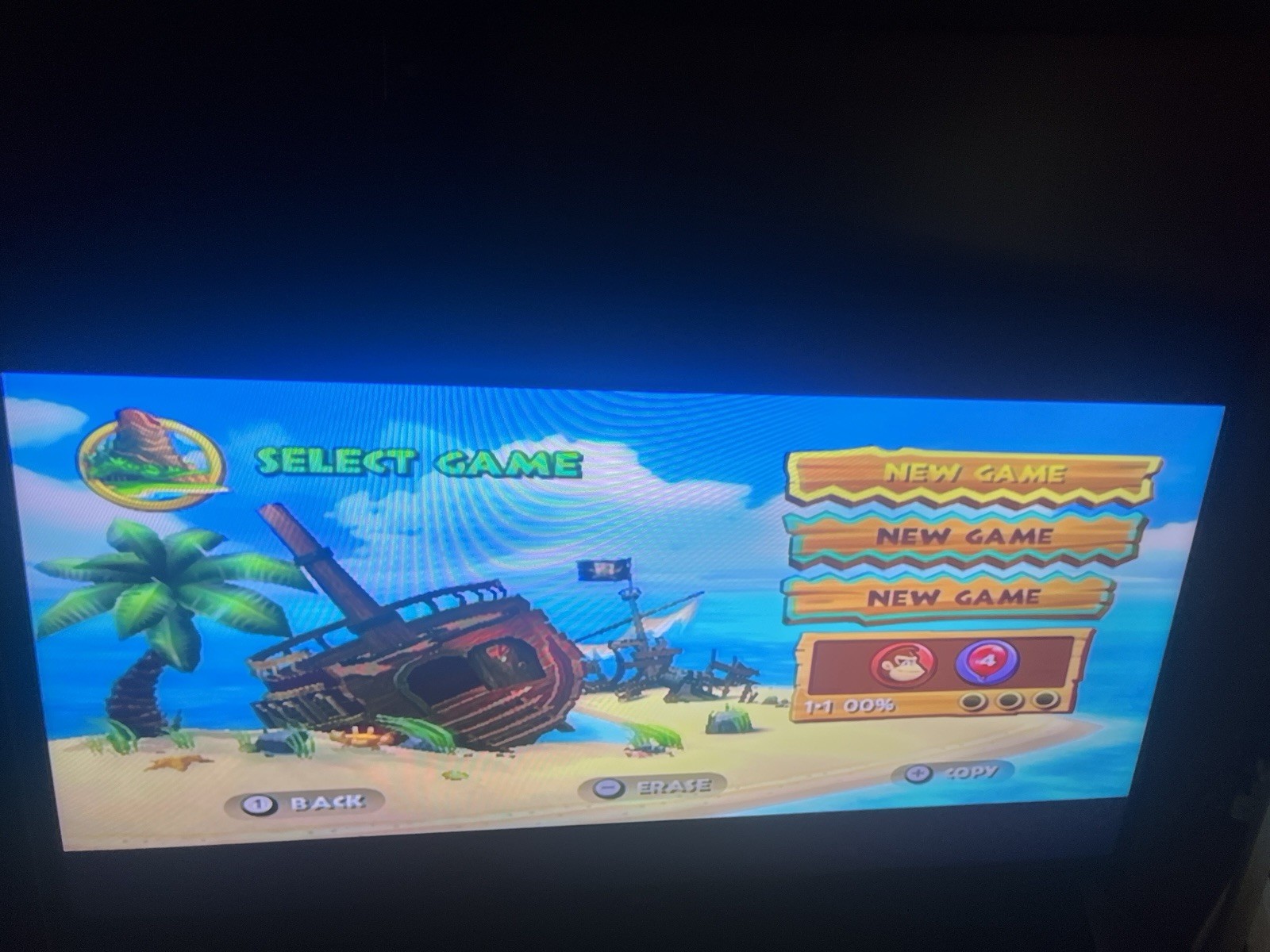 Black Wii Console Bundle: Wii Remote Nunchuck All Cords Mario Kart Donkey Kong