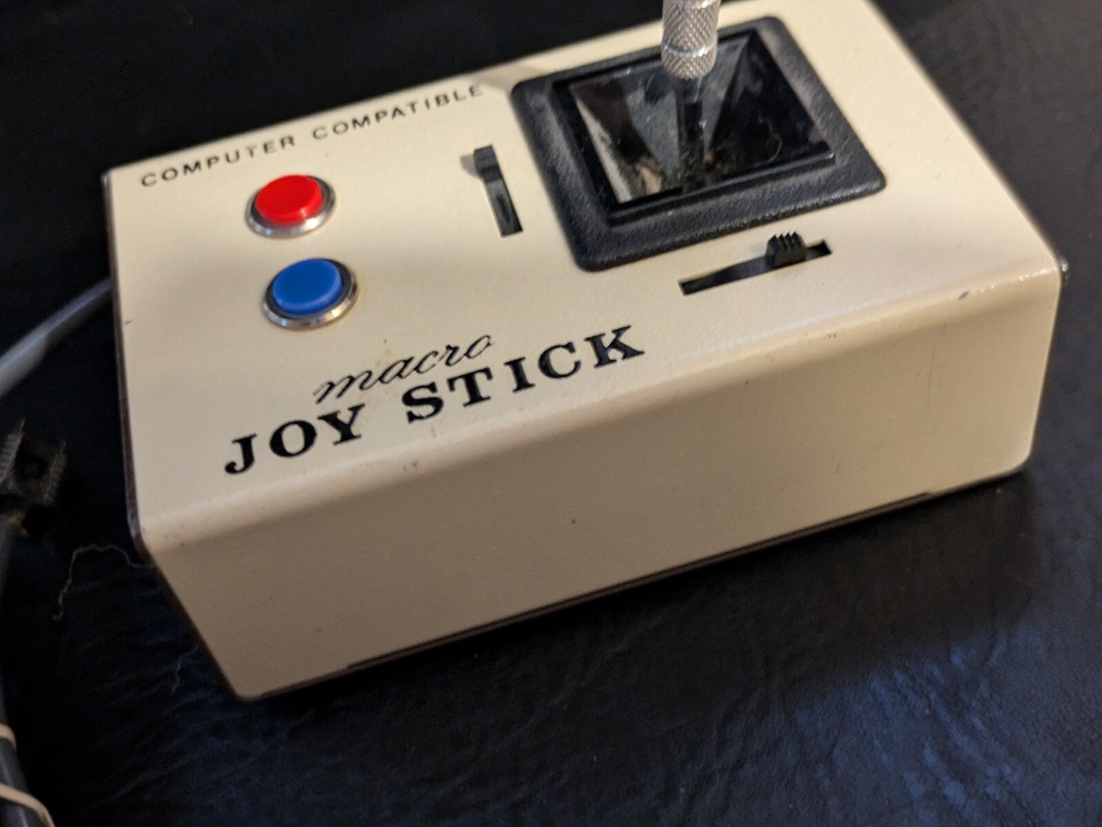 Vintage Macro Joystick Computer Compatible Apple II IIE Vic 20 Hard Wire Taiwan