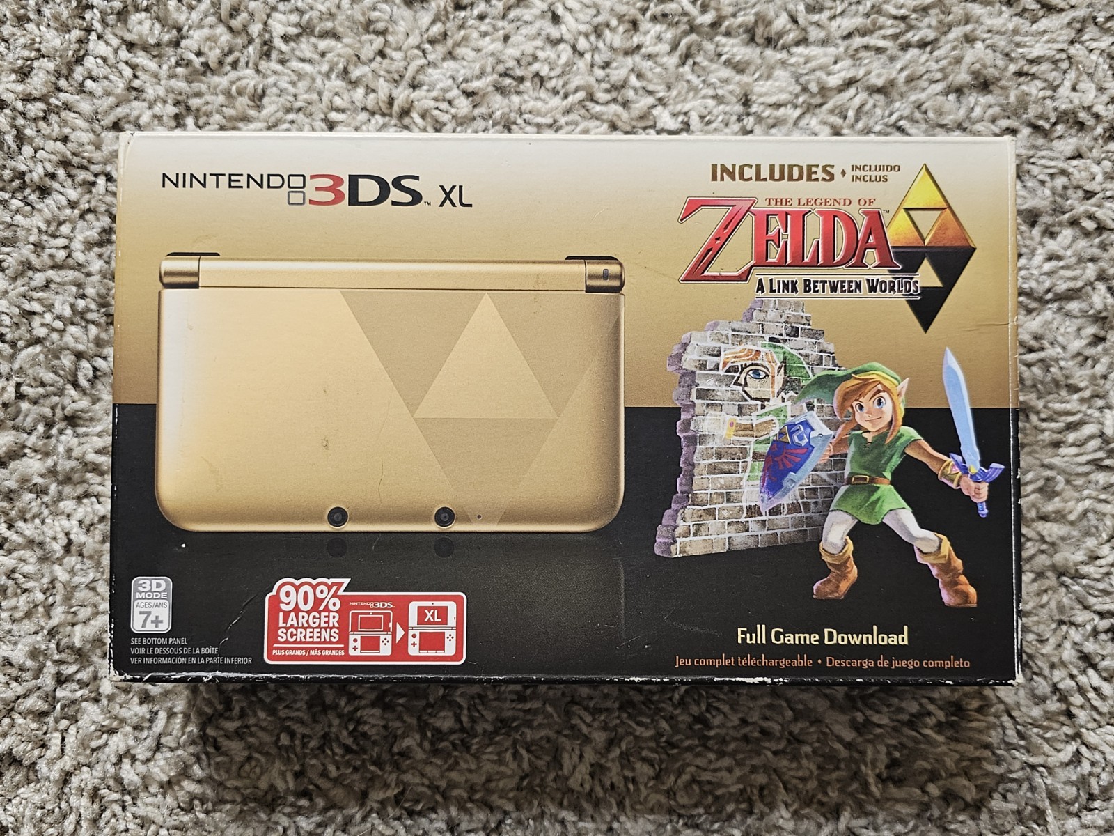 Legend Of Zelda Link Between Worlds Nintendo 3DS XL Limited Edition Console CIB