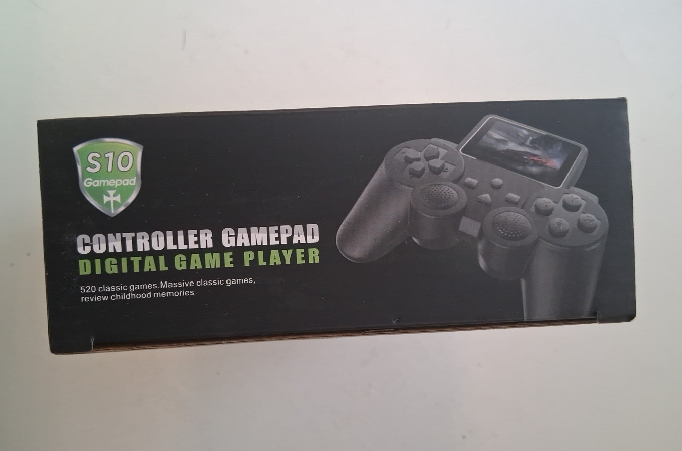 S10 Handheld Gamepad Controller Video Game Player, Black, 520 Built-In Games