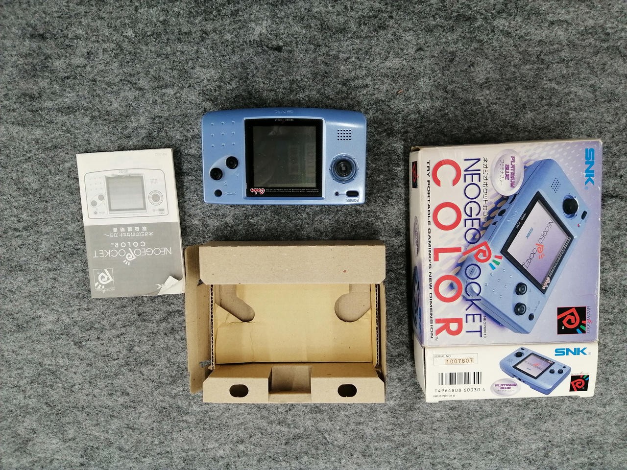 SNK Neo Geo Neogeo Pocket Color Pearl Blue Console With Box s0631M