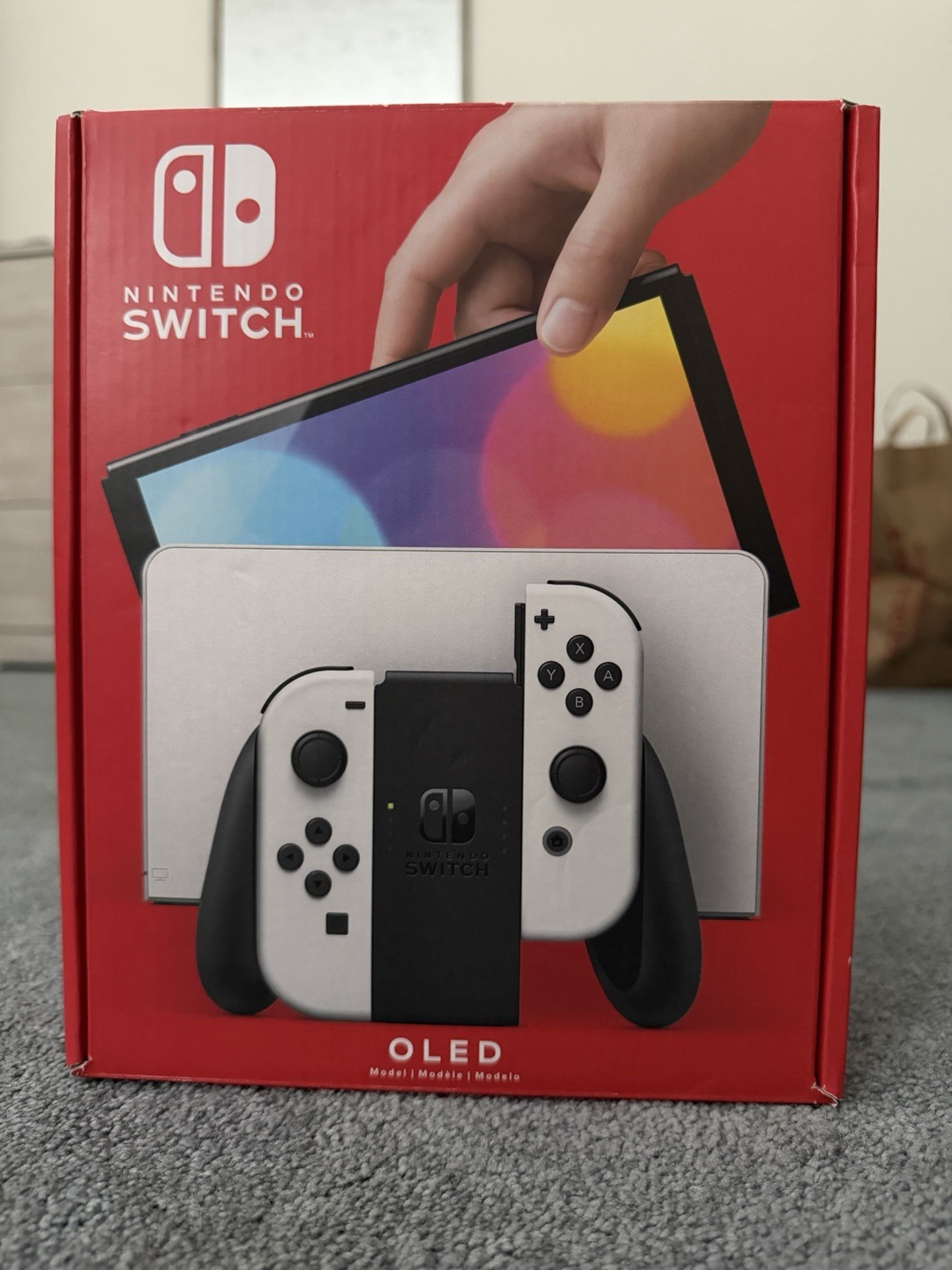 Nintendo Switch OLED White 64GB – In Box + Dock + Allstate Warranty