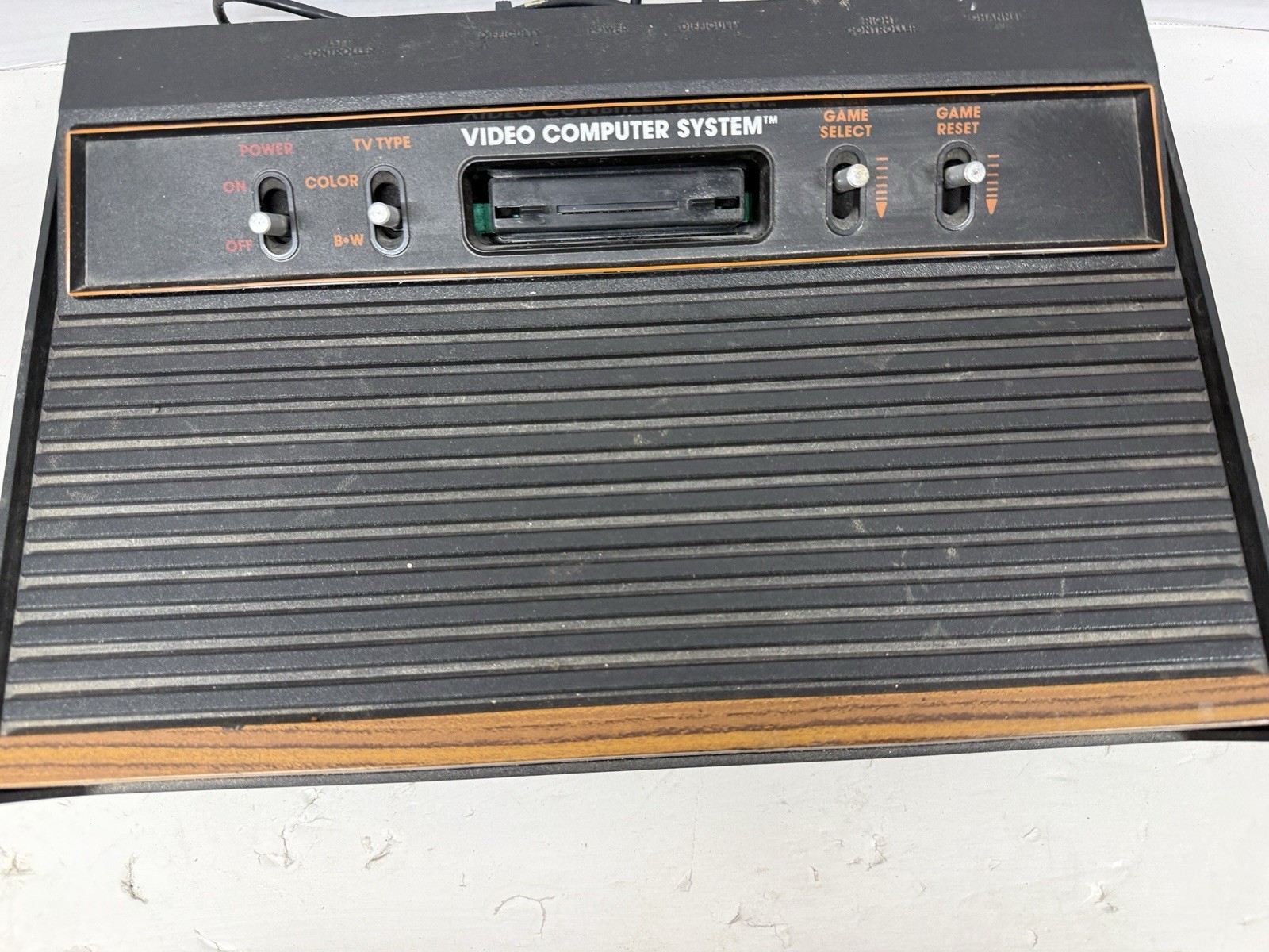 Untested Looks Nice Atari 2600 Console CX-2600A – Woody Wood Grain Console Only