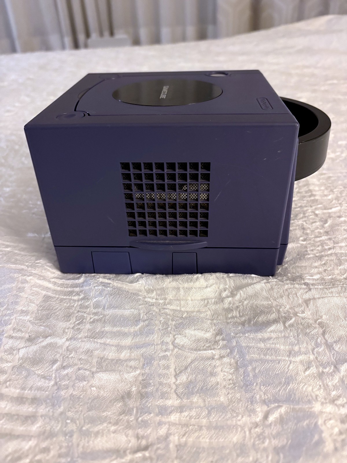 Nintendo GameCube Console Indigo Purple Bundle PSU, AV Cable, and Controller