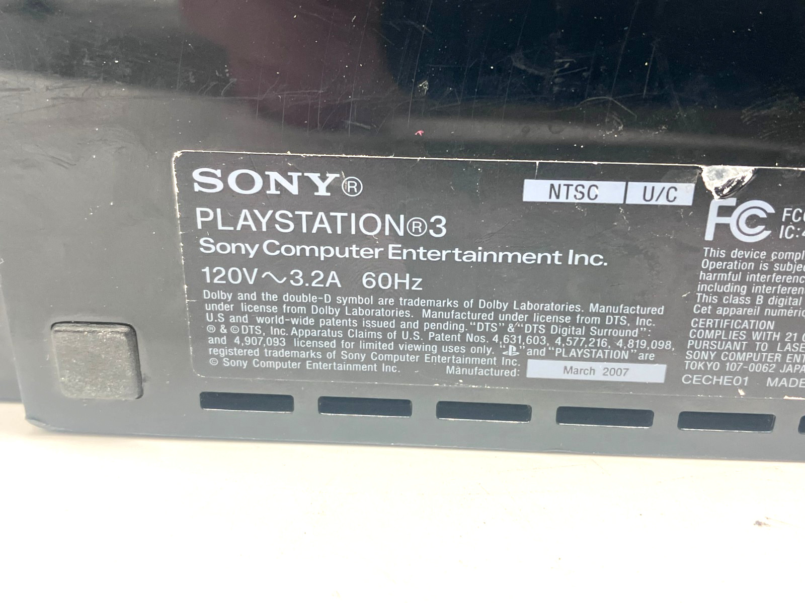 Sony PlayStation 3 Console Backwards Compatible CECHE01 PS3 AS IS