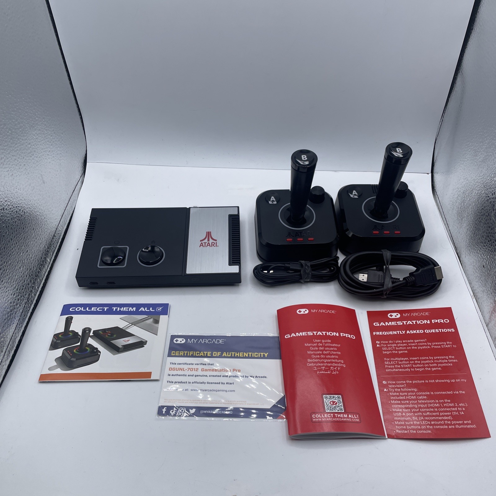 My Arcade Atari GameStation Pro HDMI Console Games 7000 – 2 Wireless Controllers