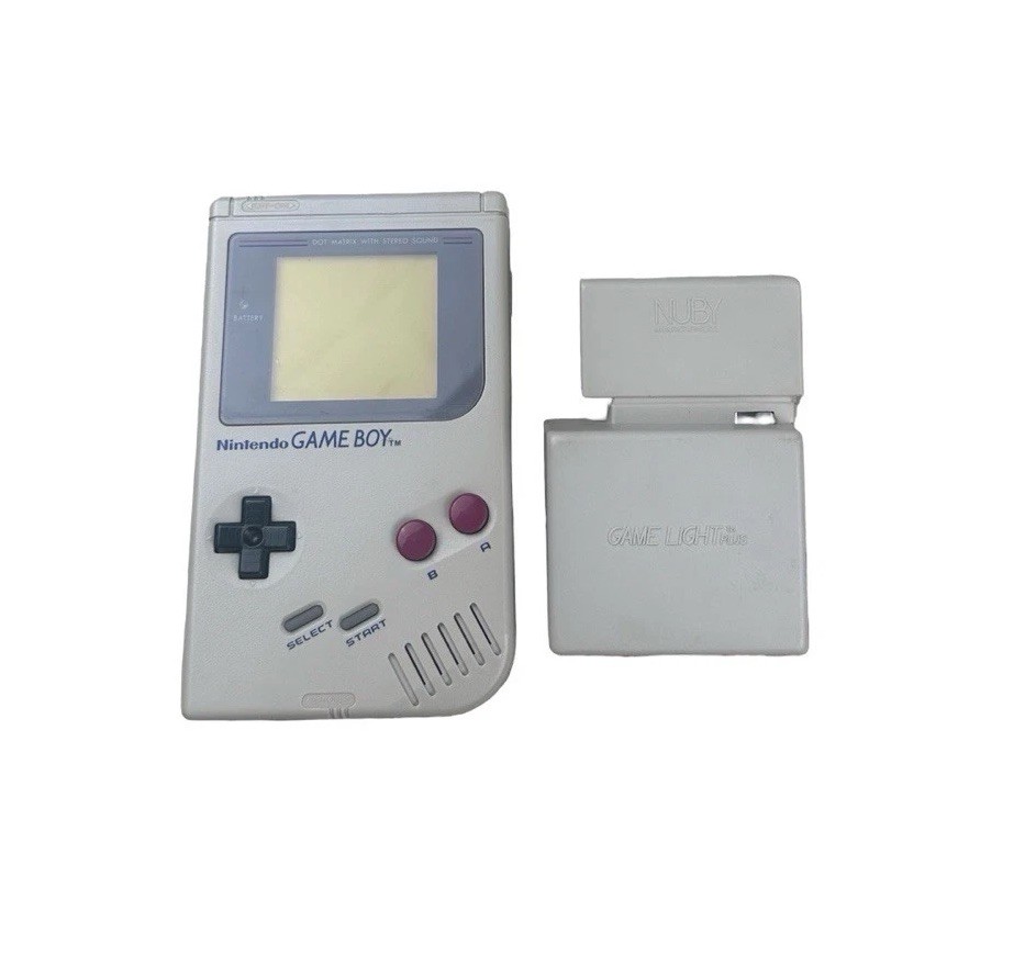 Original Vintage Nintendo GameBoy DMG-01 Handheld Console & NUBY Tested